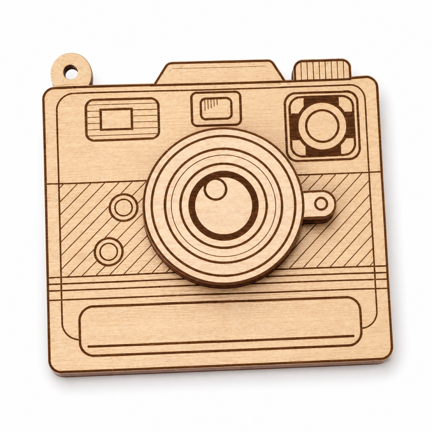 3D Camera Shaped Photo Box Laser Cut | CNC