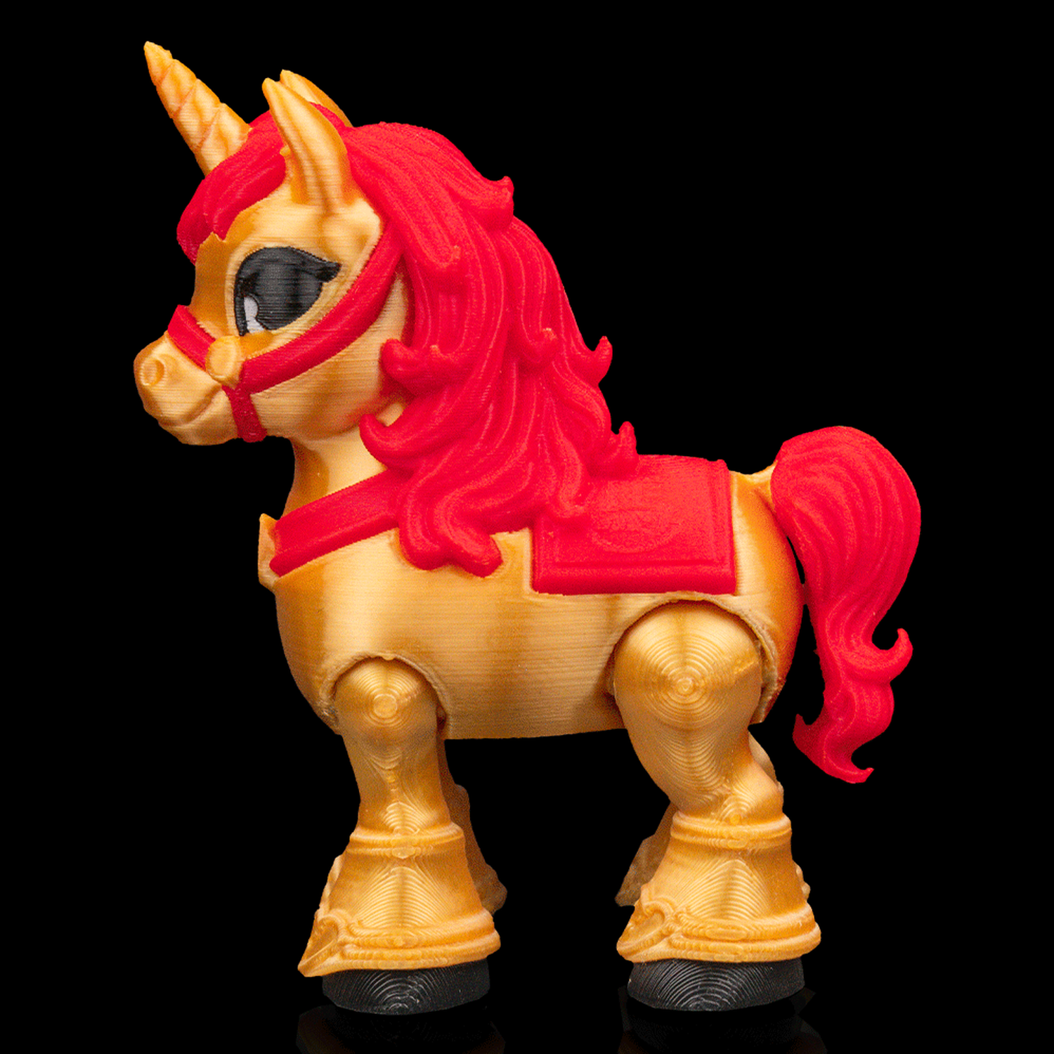 Unicornio articulado Golden Harmony