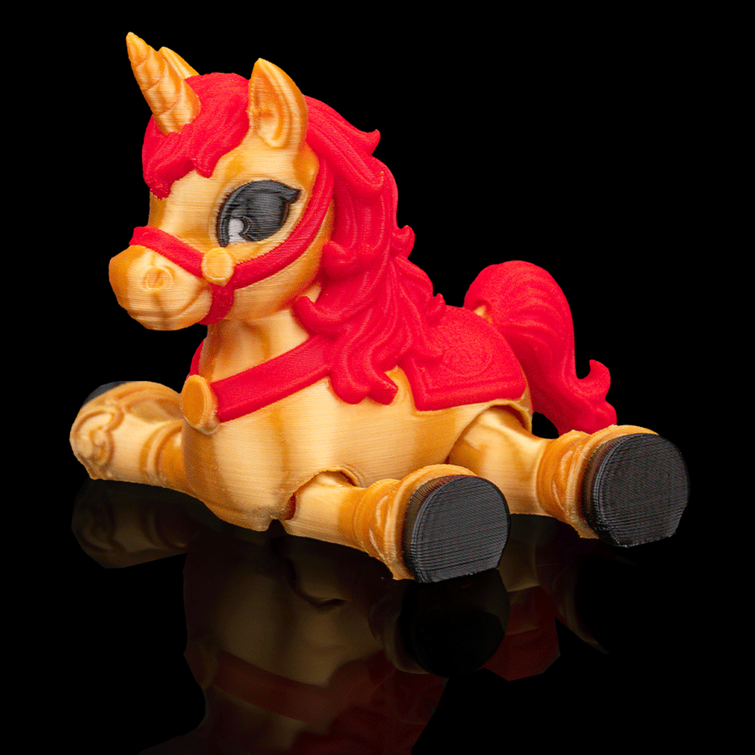 Unicornio articulado Golden Harmony