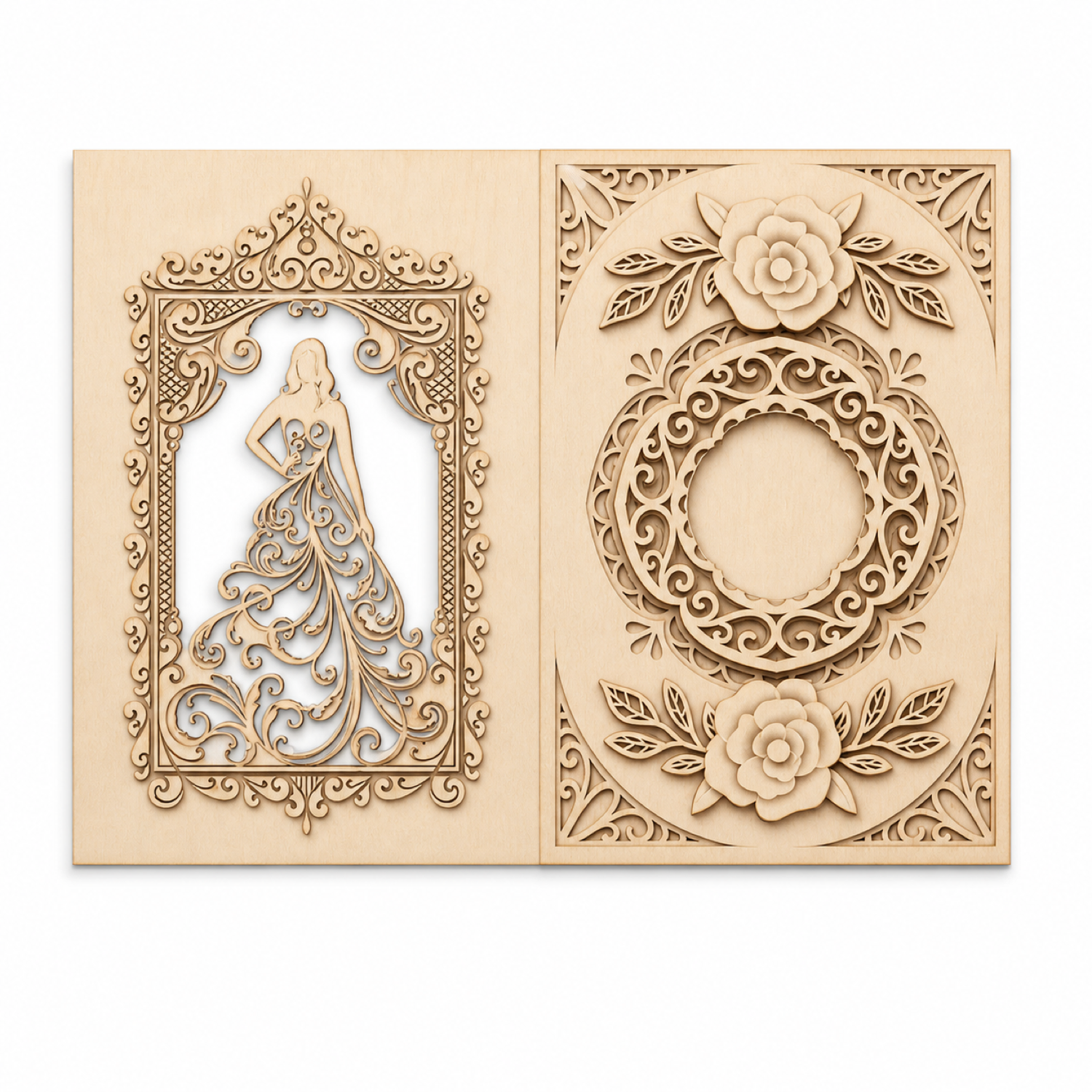 Layered Wedding Couple Svg