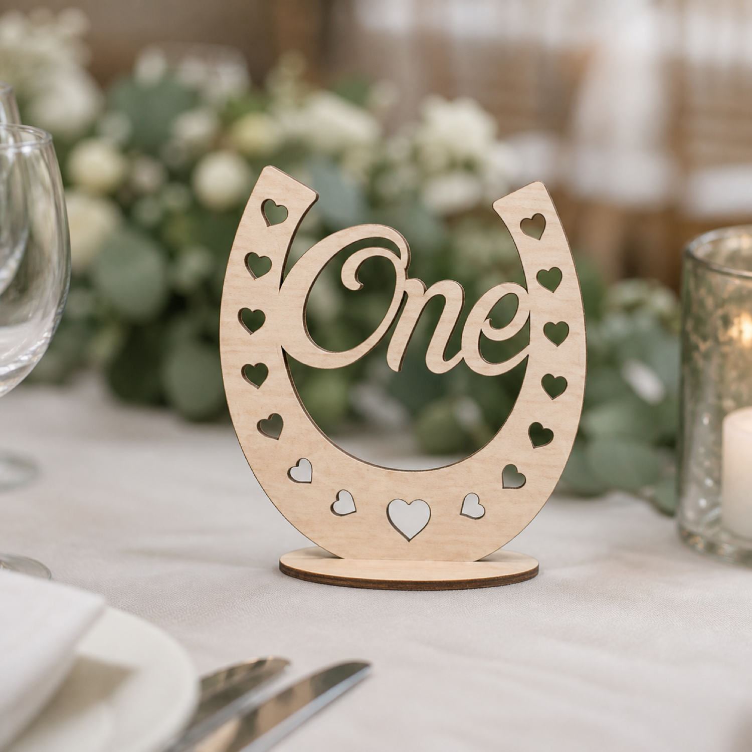 Laser Cut Horse Wedding Table Numbers