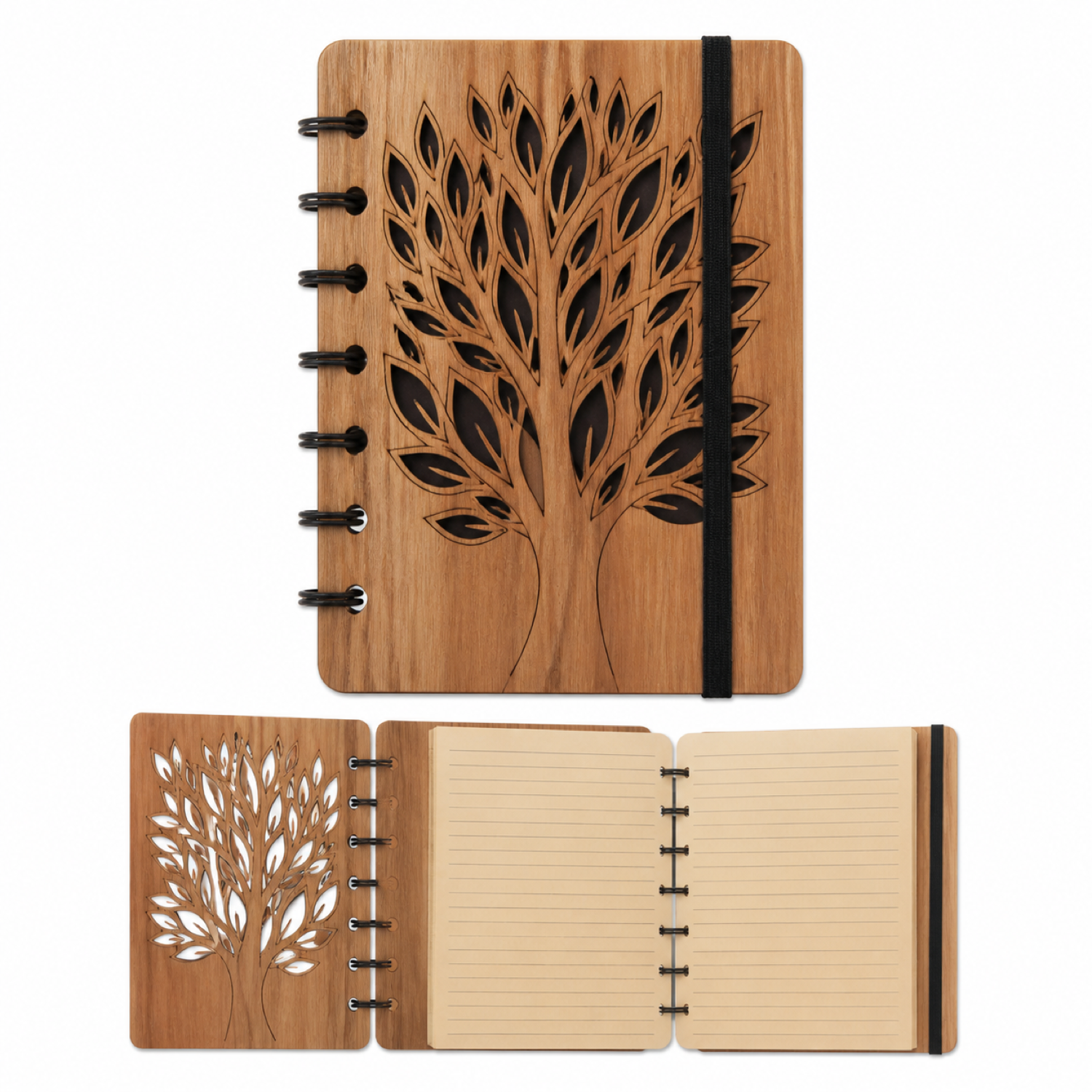 3D Wooden Notebooks Laser Cut Bundle