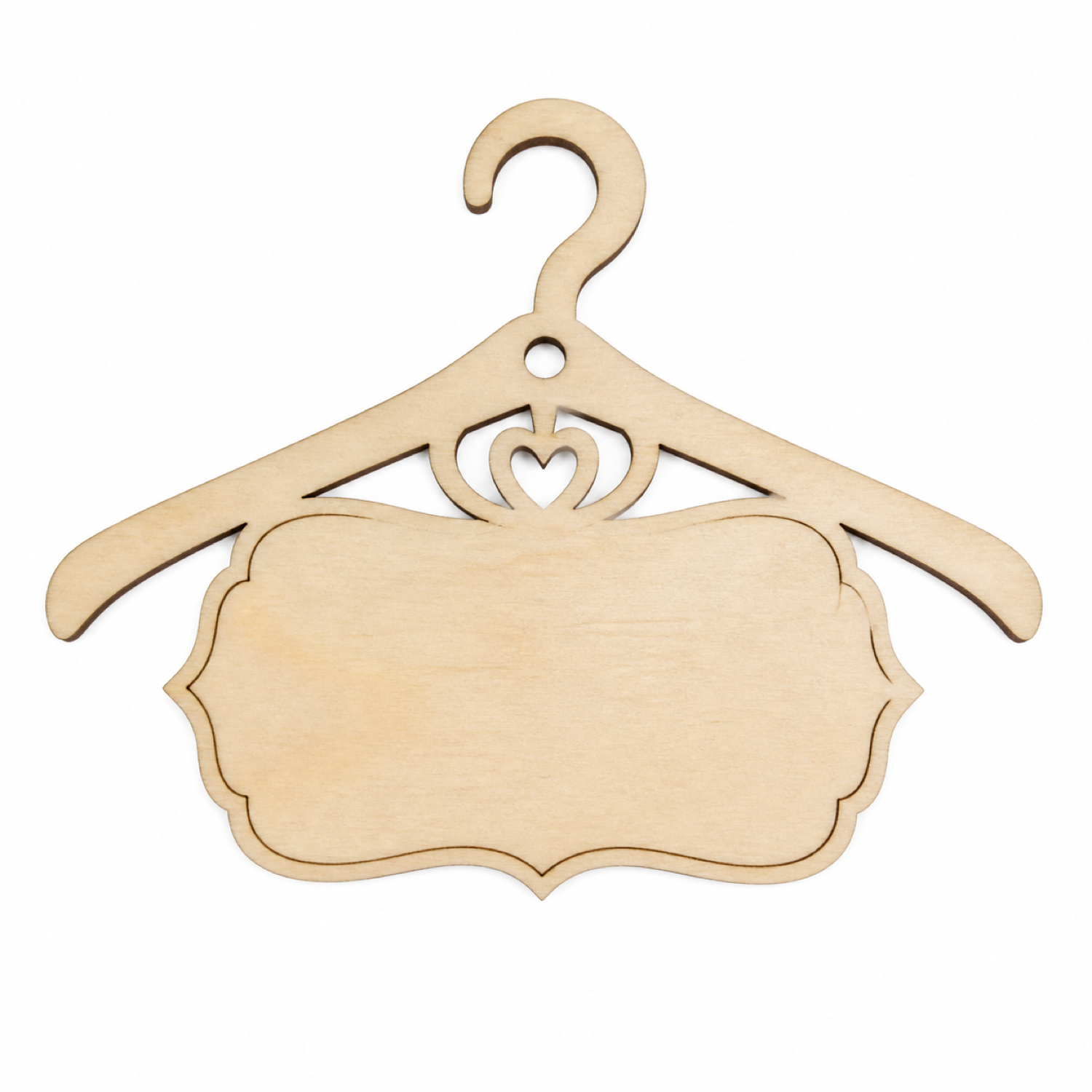 Wedding Dress Hanger Tag Laser Cut