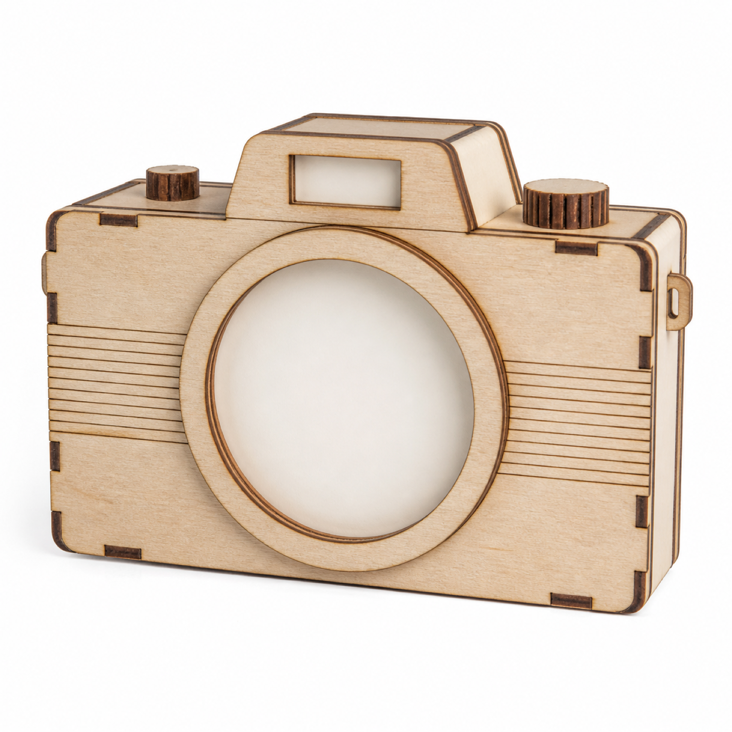 3D Camera Shaped Photo Box Laser Cut|CNC
