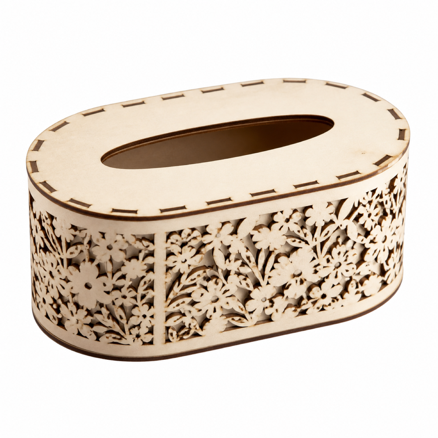 Oval Tissue Boxes Cover Laser Cut Bundle