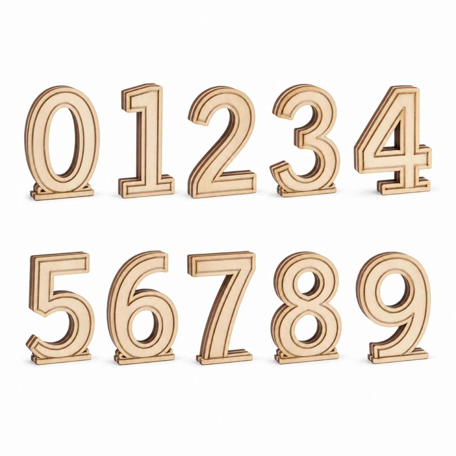 3d Birthday Numbers Svg, Layered Decor