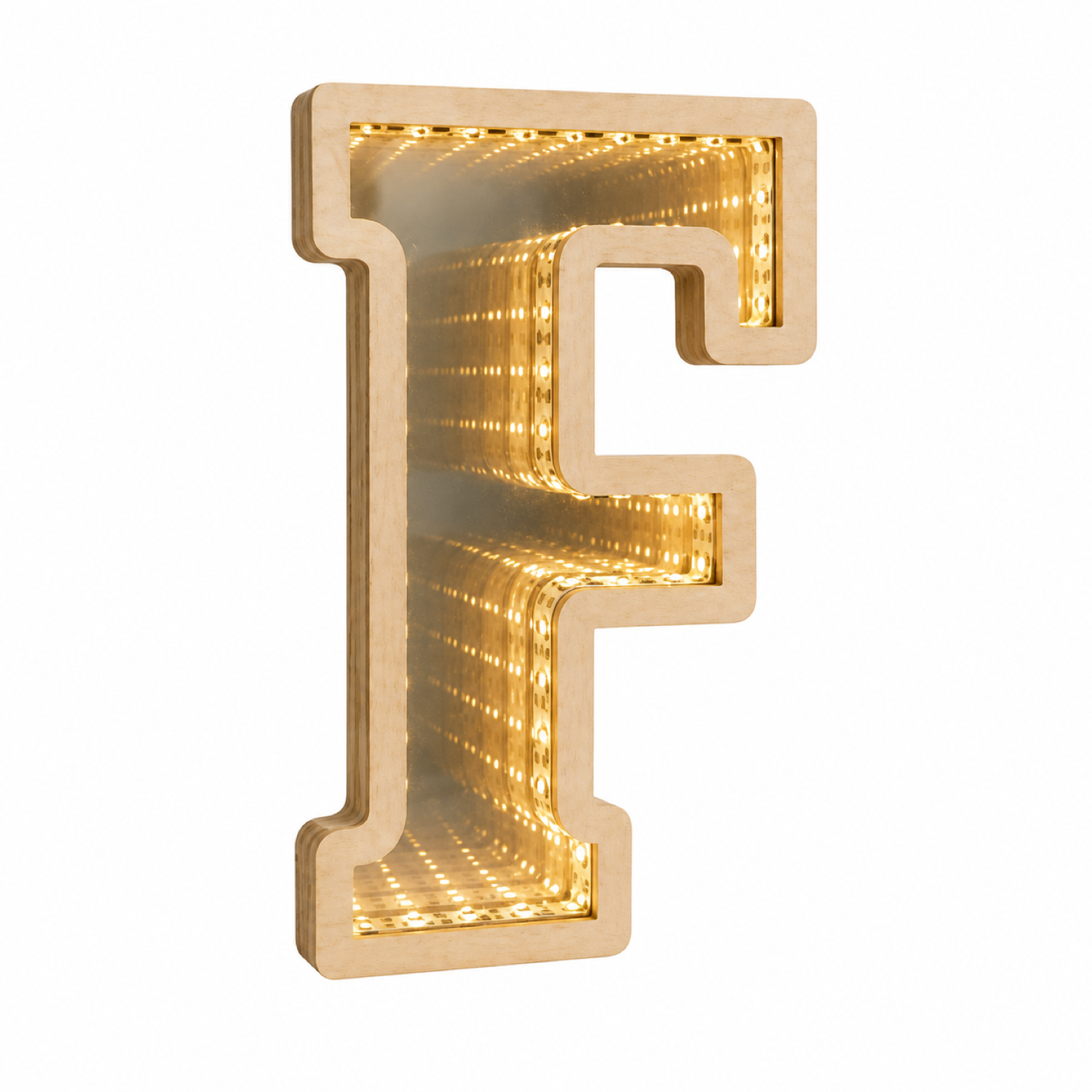 3D Infinity Mirror Letter Laser Cut |CNC