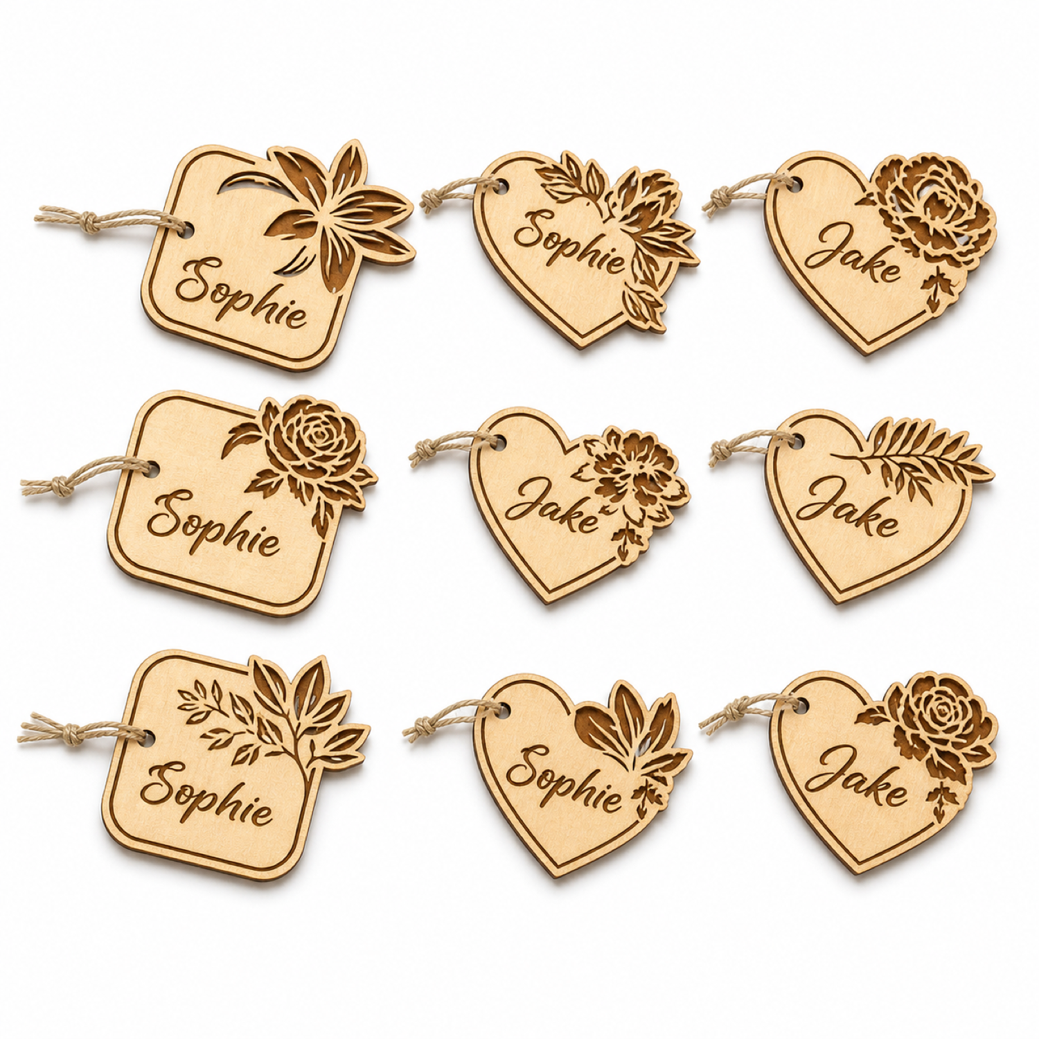 Wedding Place Cards Laser Cut Bundle