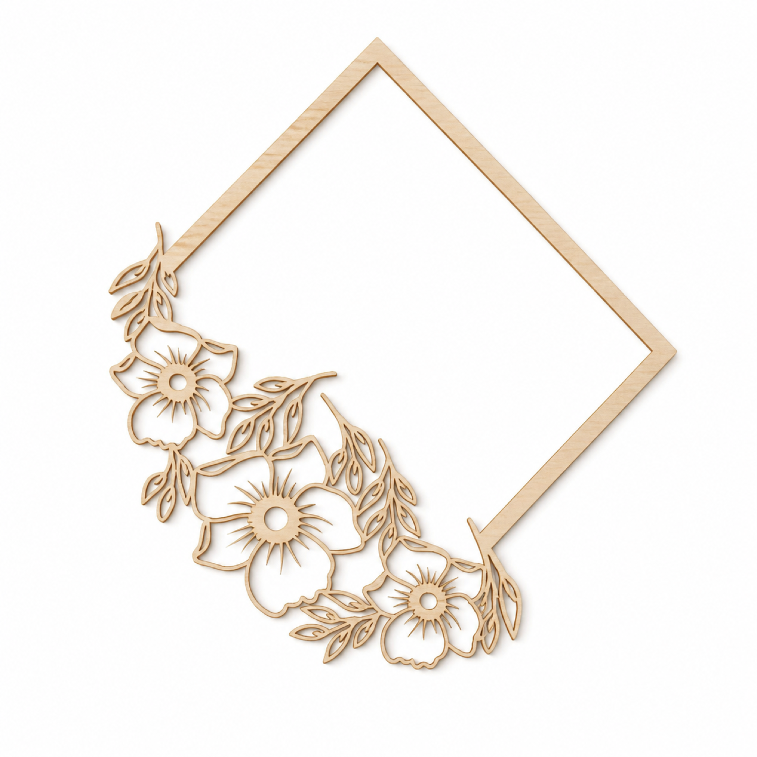 Frame Flower Lasercut