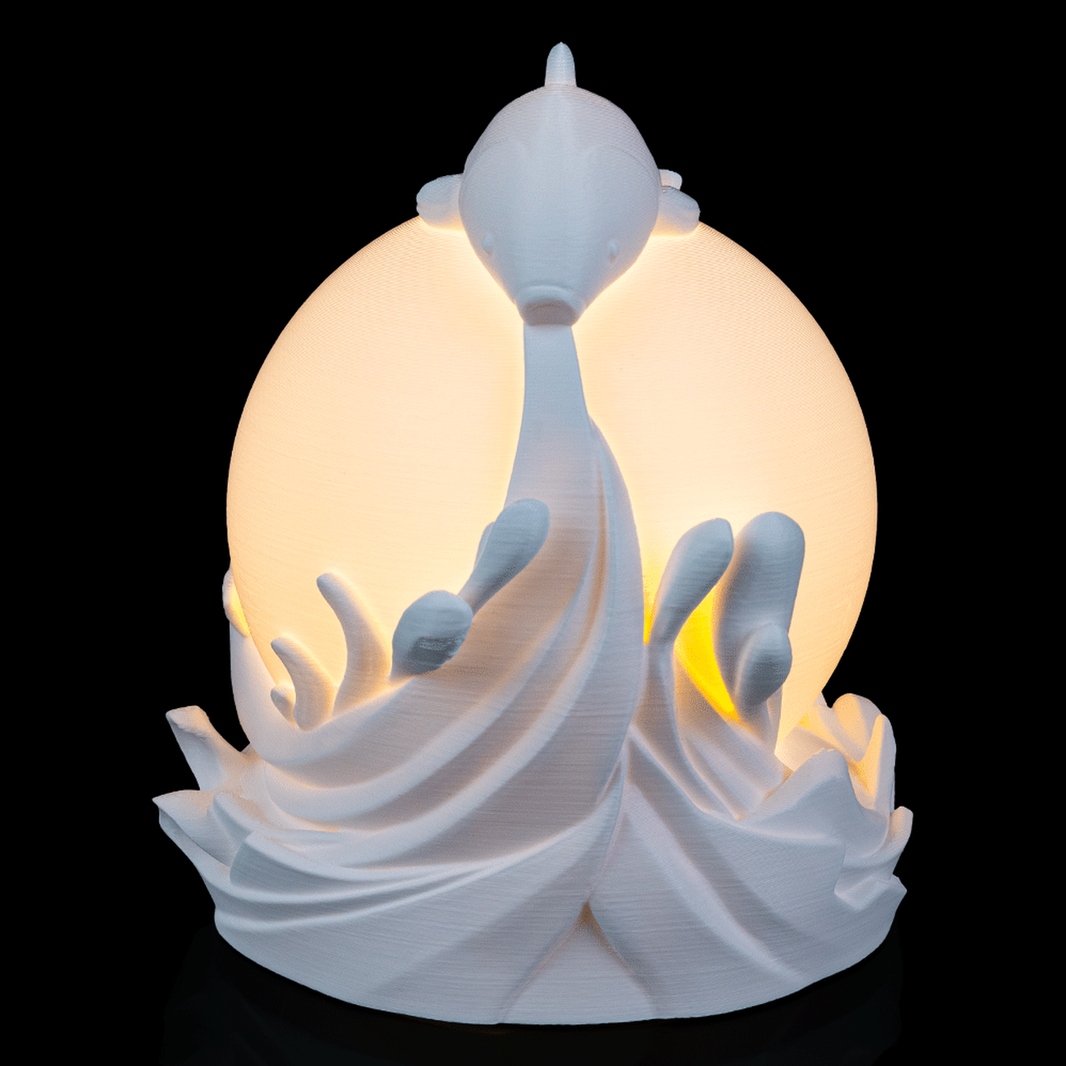 Lámpara de mesa Twin Fish Sphere