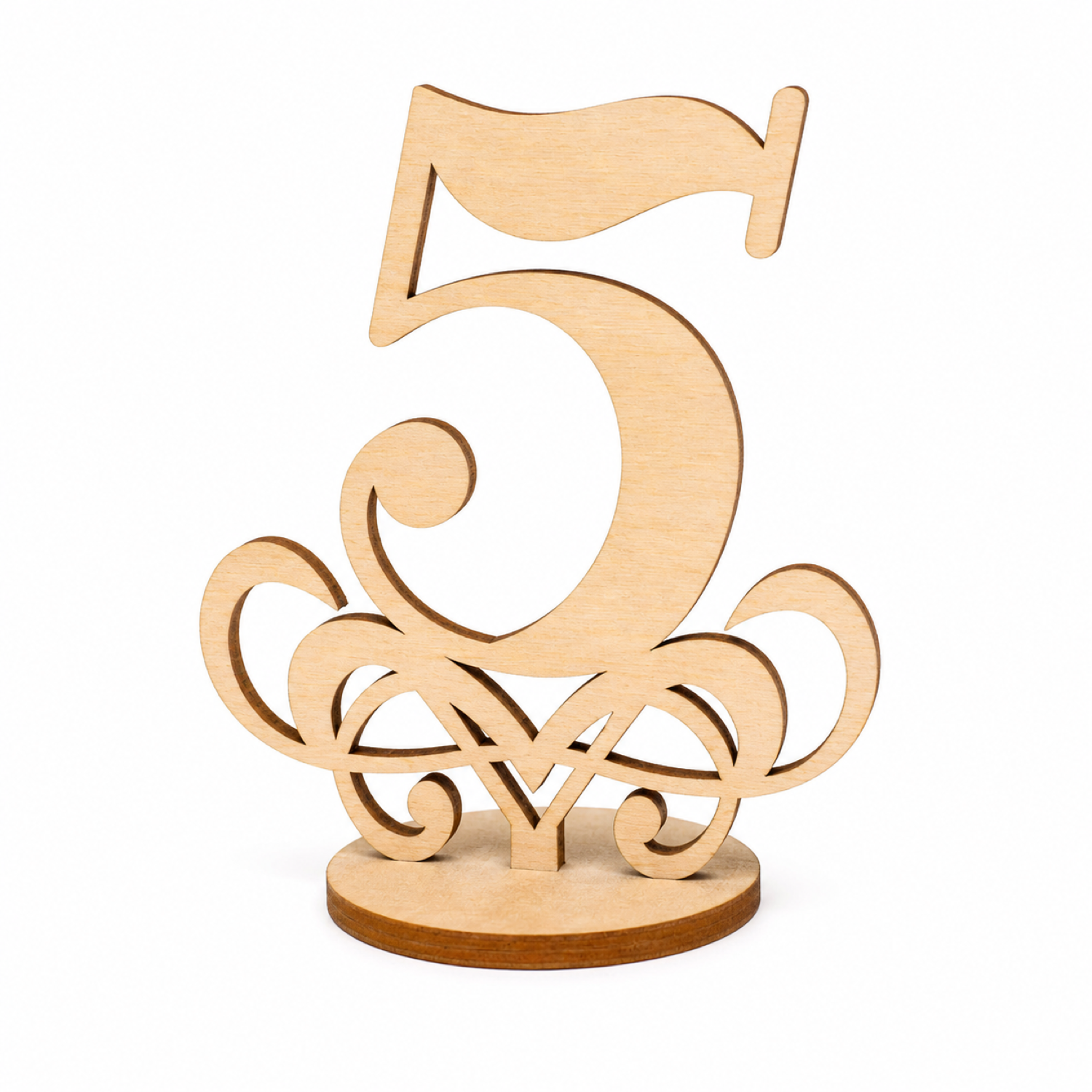 Table Number. Wedding SVG. Number 5