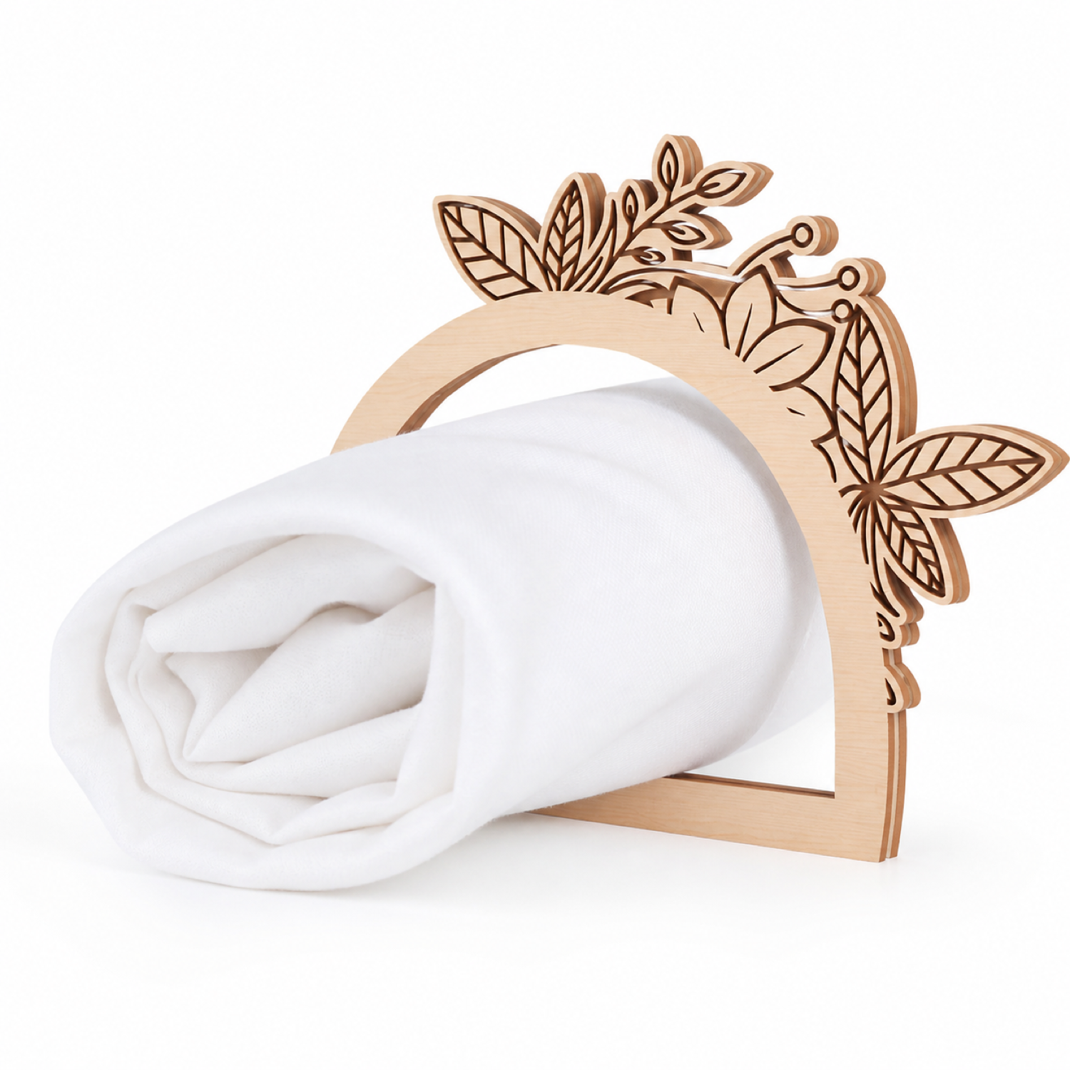 Wedding Wooden Napkin Ring Laser Cut