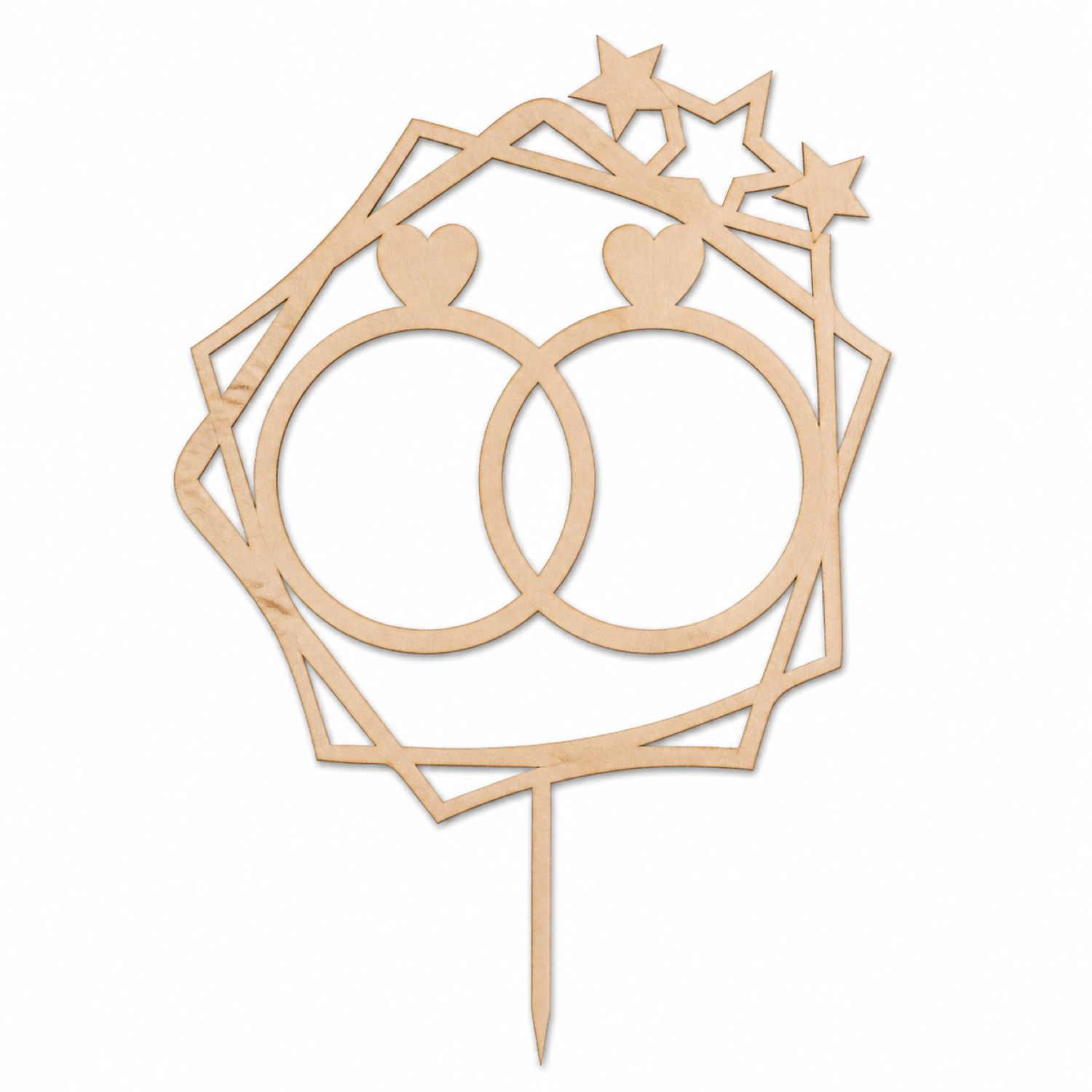 Rings Marriage Wedding Cake Topper SVG