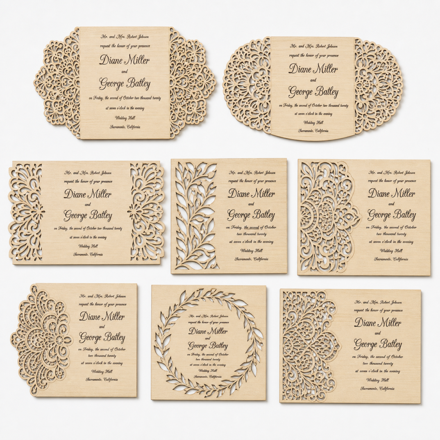 Rustic Wedding Invitation Bundle