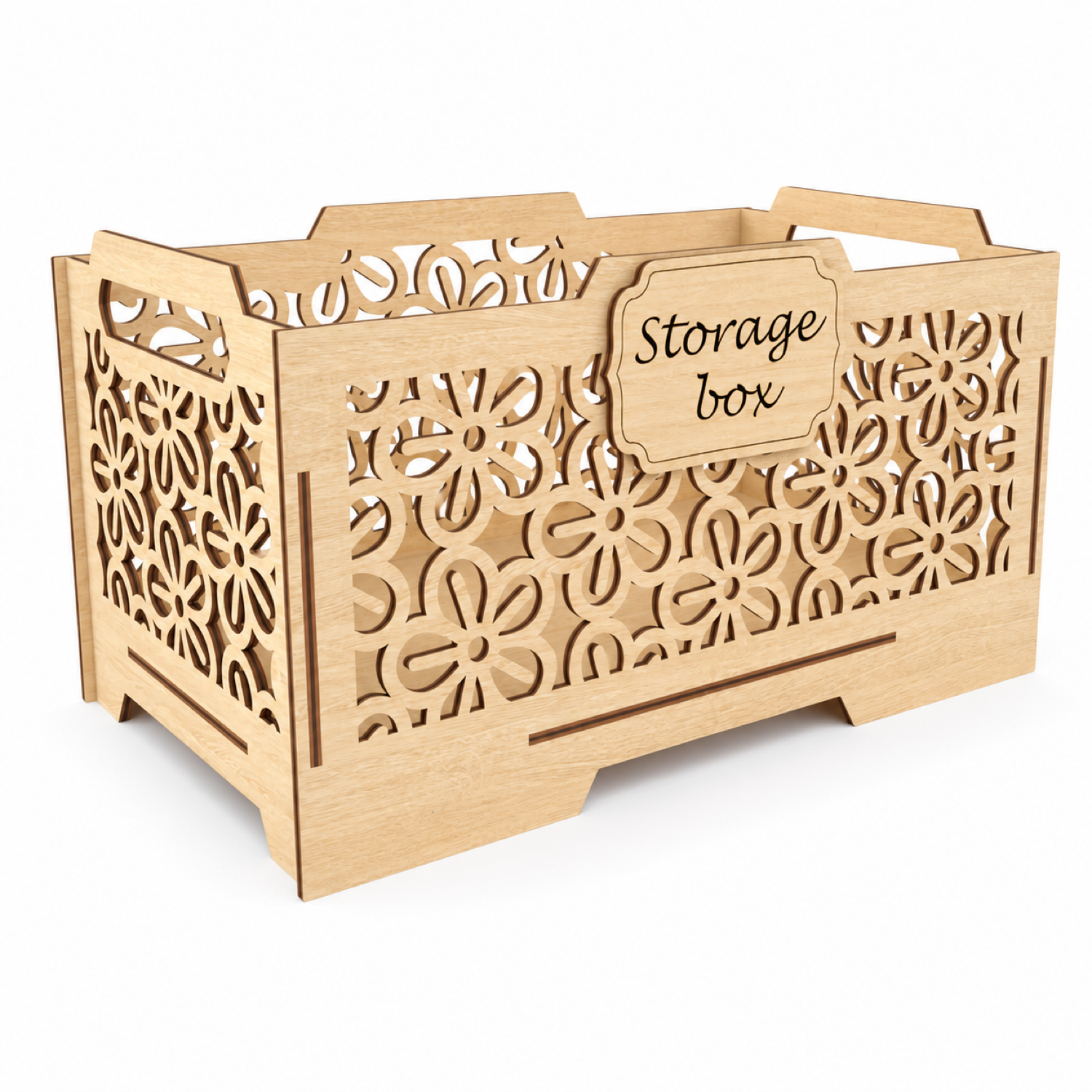 Wooden Storage Box Laser Cut | Organizer