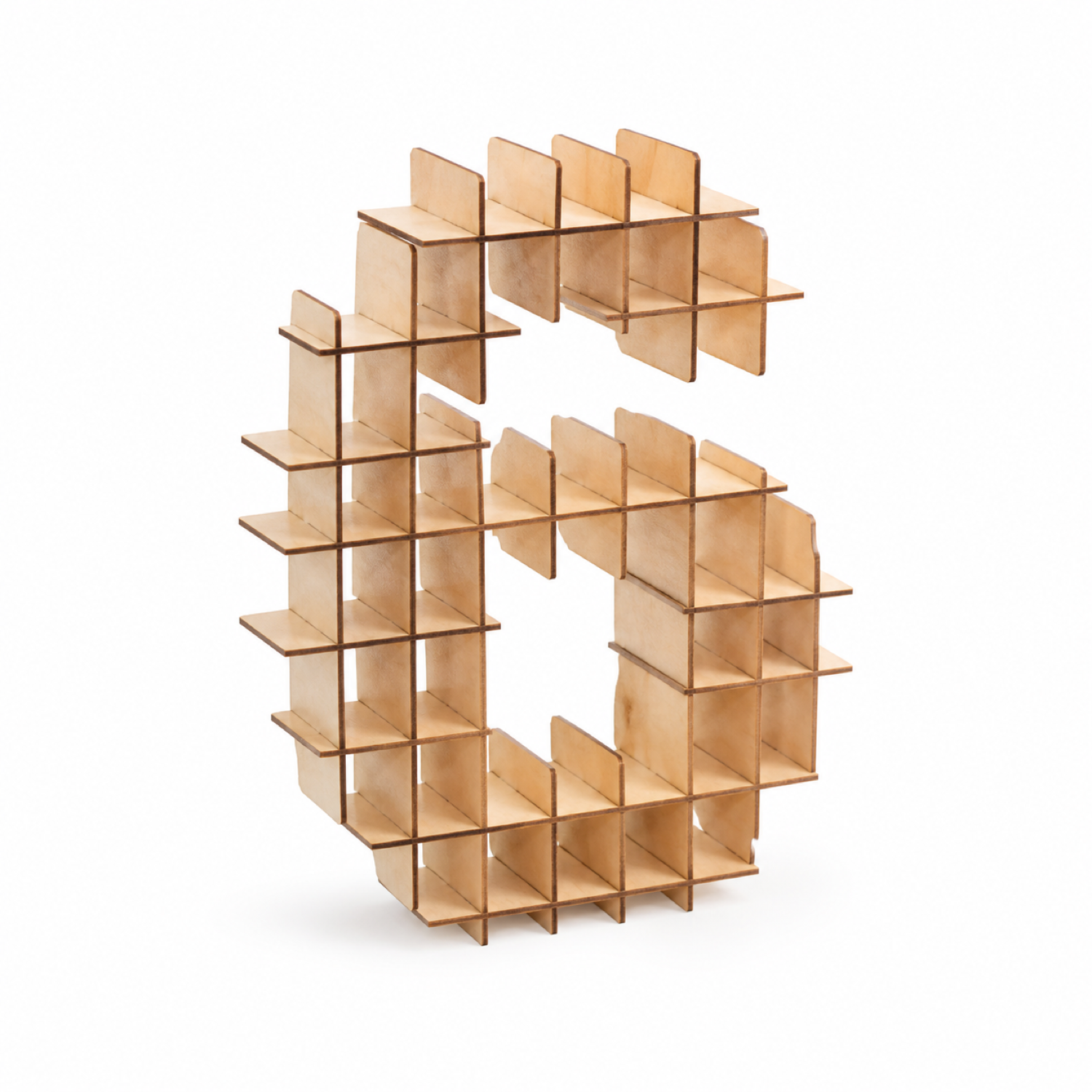 Number 6 Laser Cut