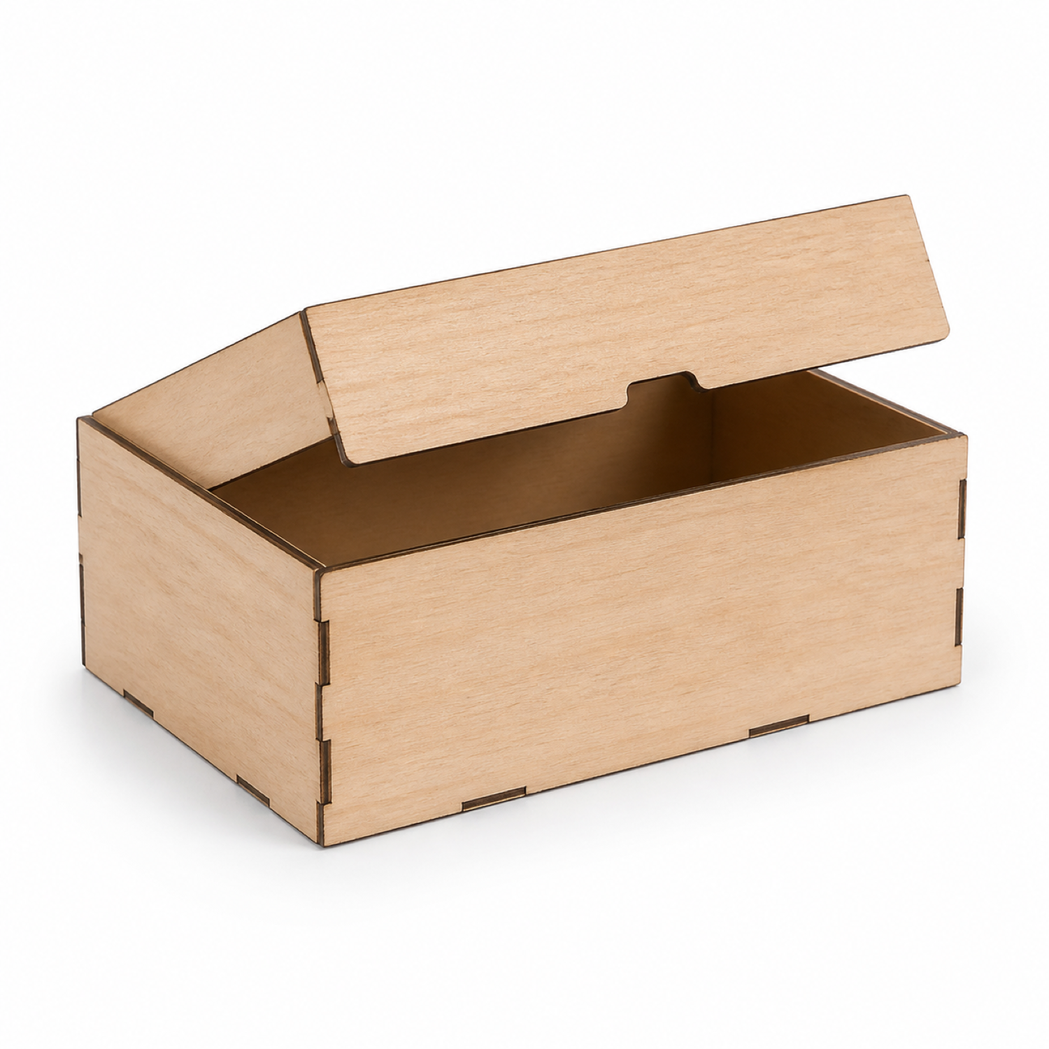 Laser Cut Box with Flip Up Lid - Storage