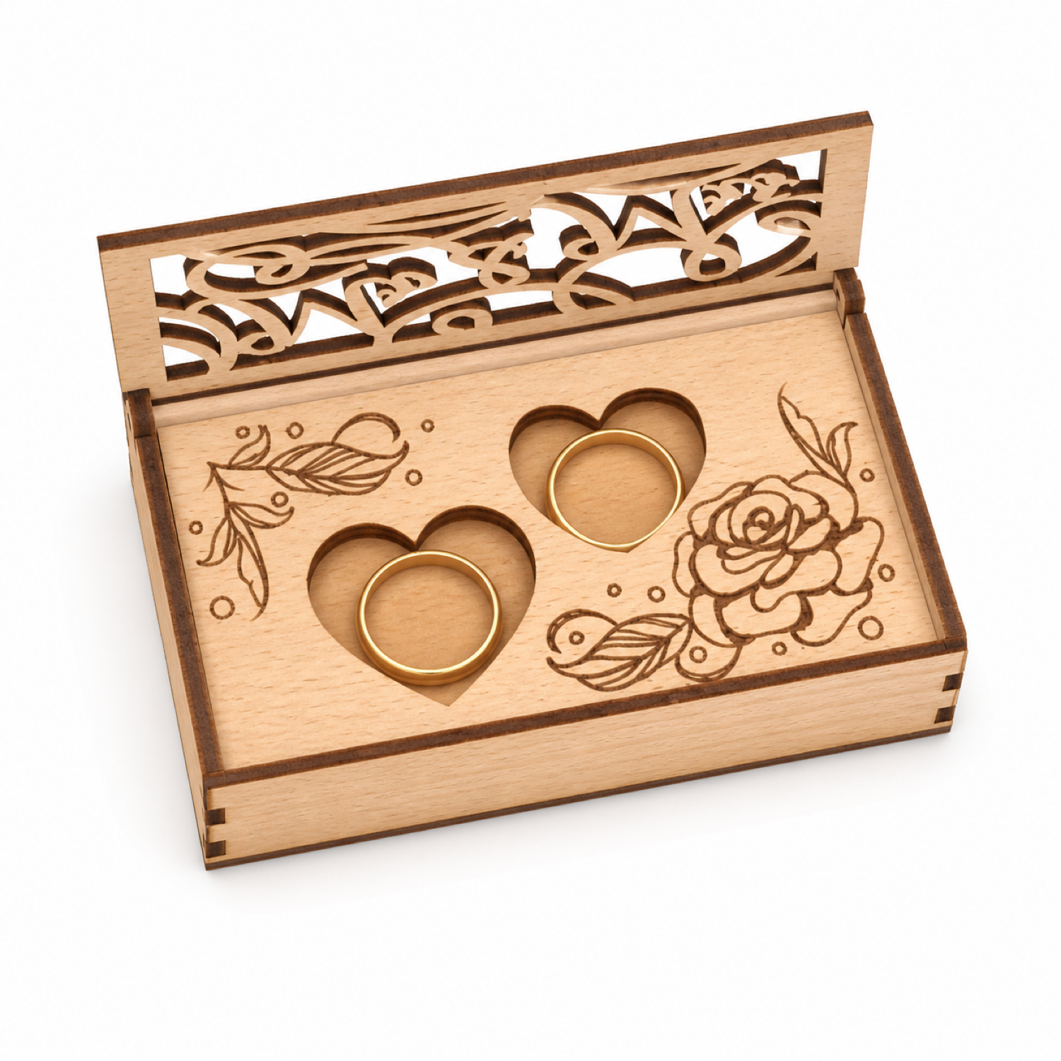 Wedding Ring Boxes Laser Cut Bundle