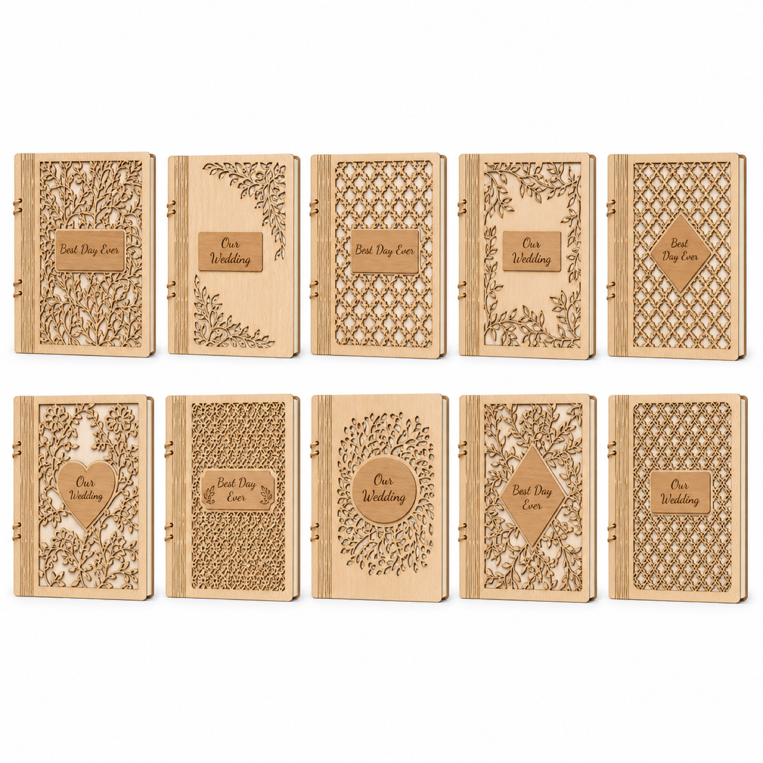Wedding Guest Book Laser Cut Bundle |CNC