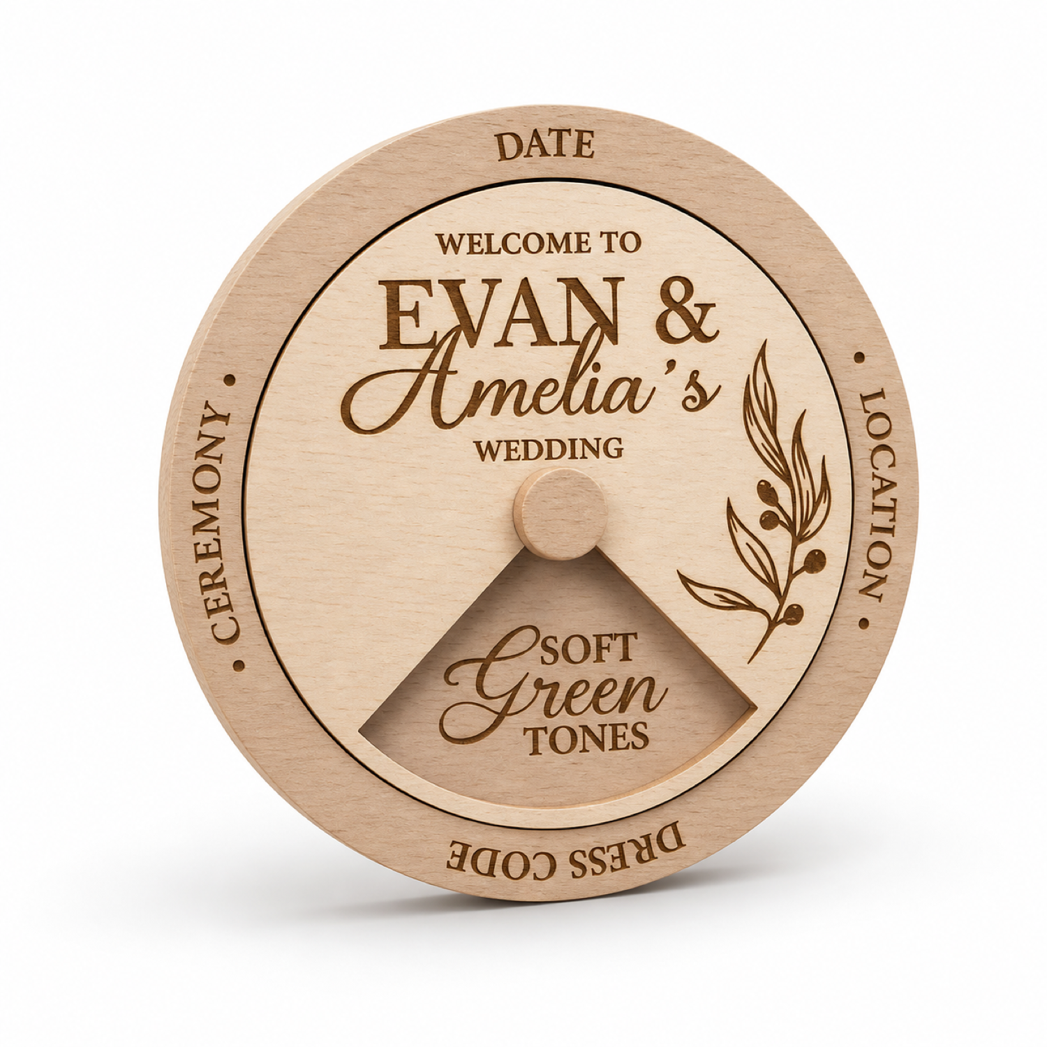 Rotating Circle Invitation Laser Cut