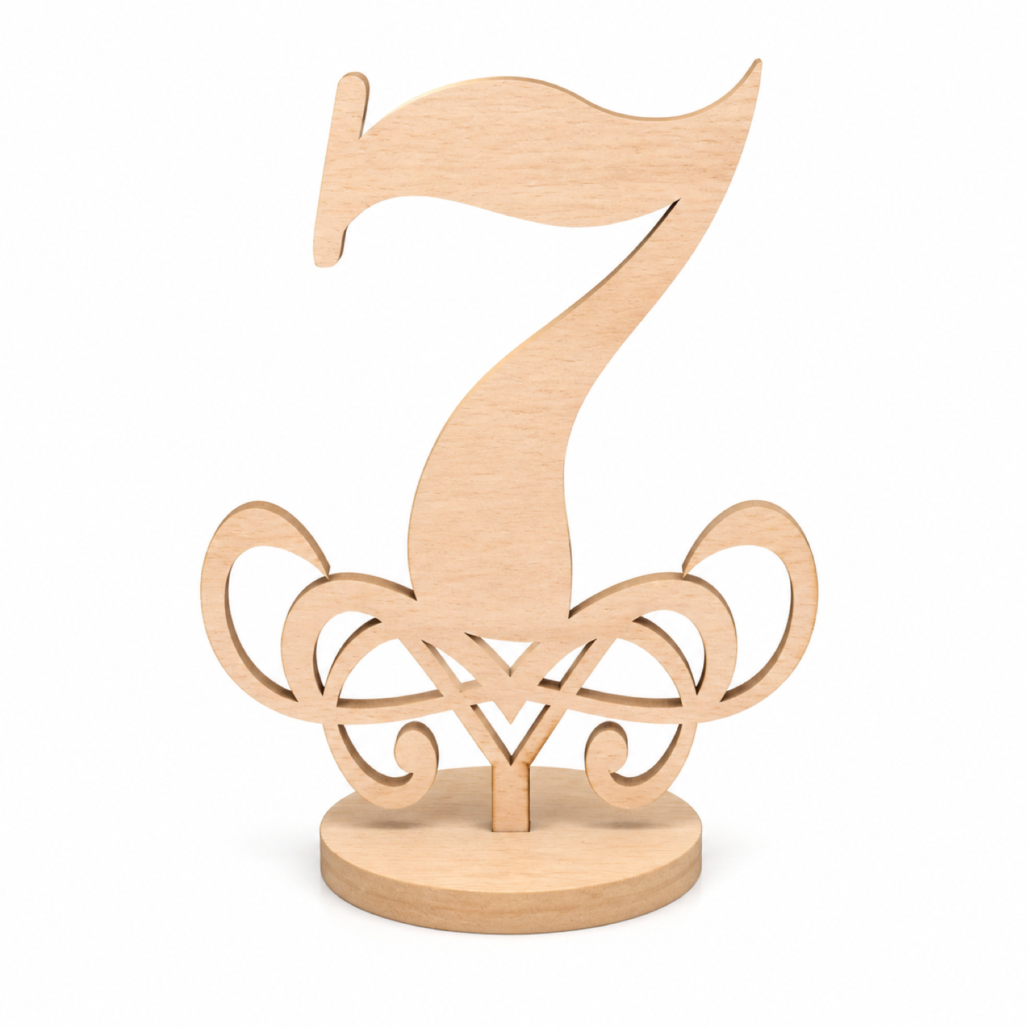 Table Number. Wedding SVG. Number 7
