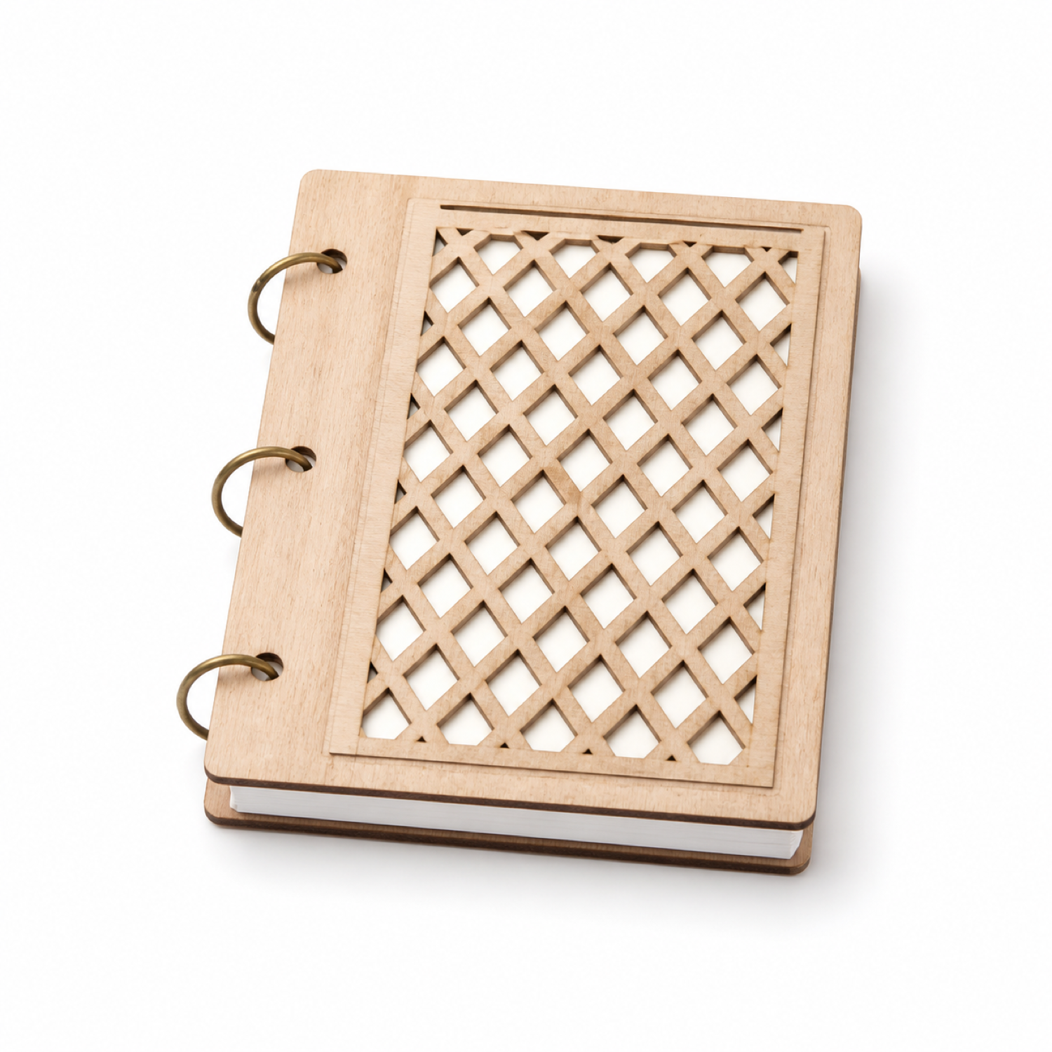 4 Laser Cut A5 Wooden Notebook Covers