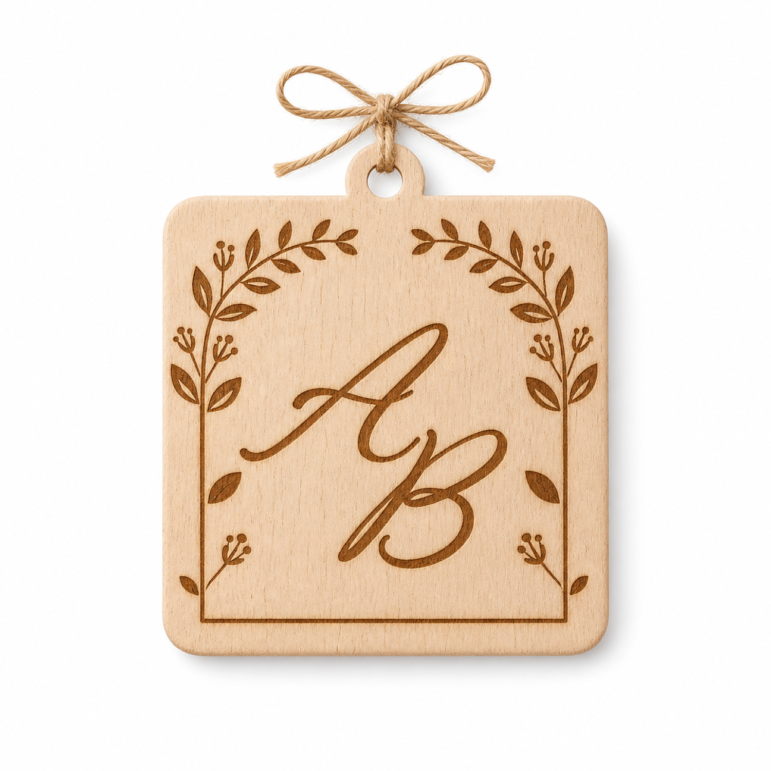 Wedding Dress Hanger Tag Laser Cut