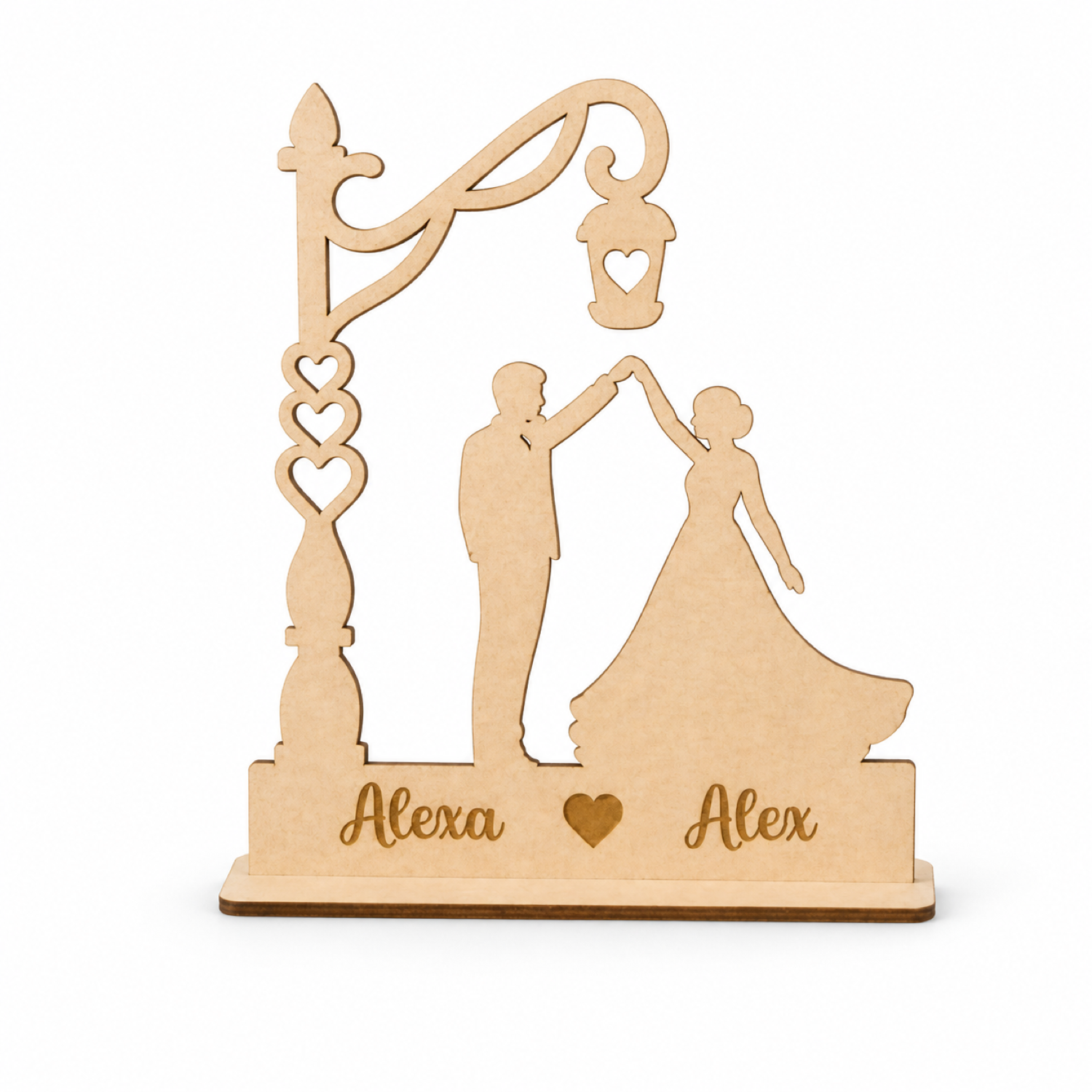 Wedding Couple Stand Laser Cut SVG