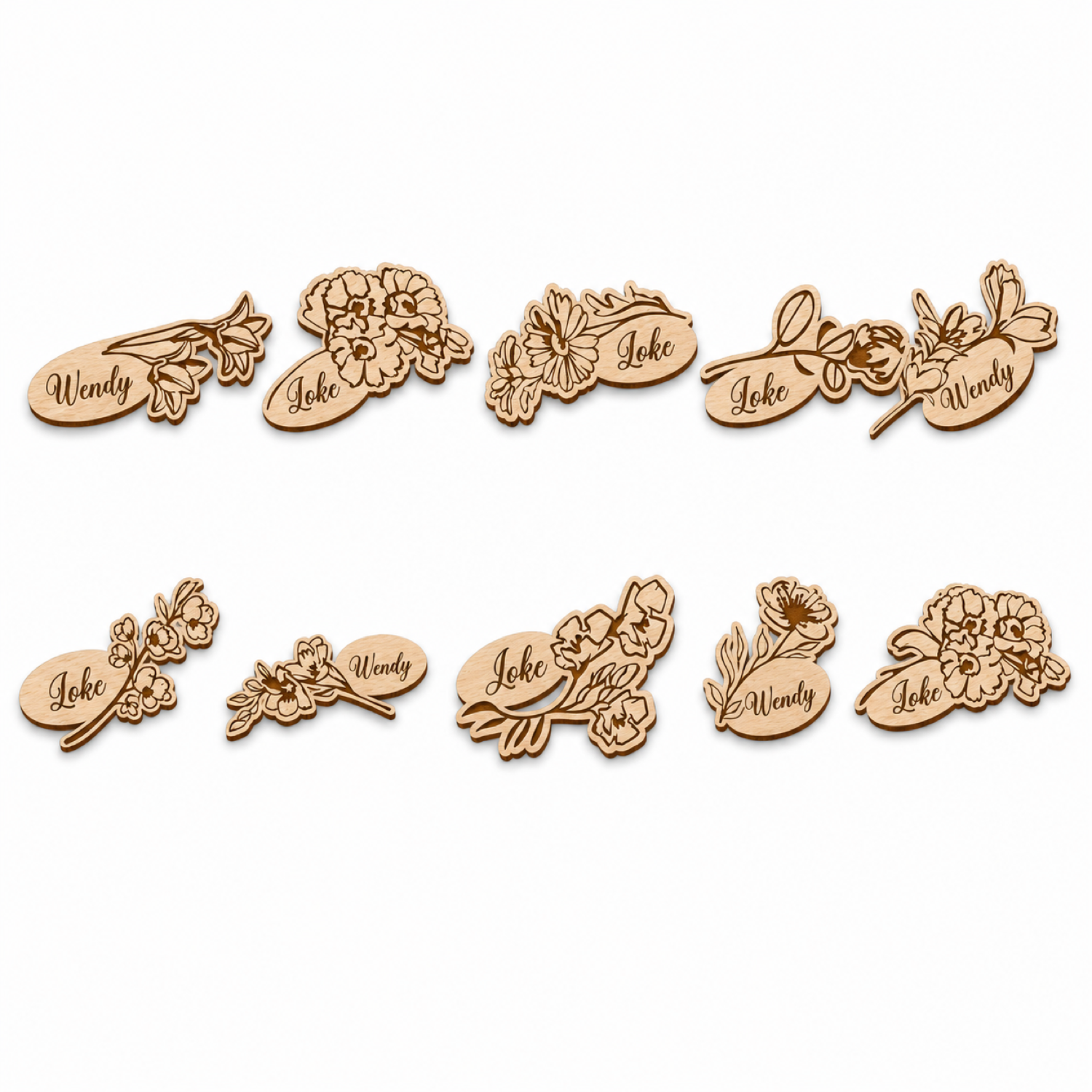 Wedding Place Cards Laser Cut Bundle