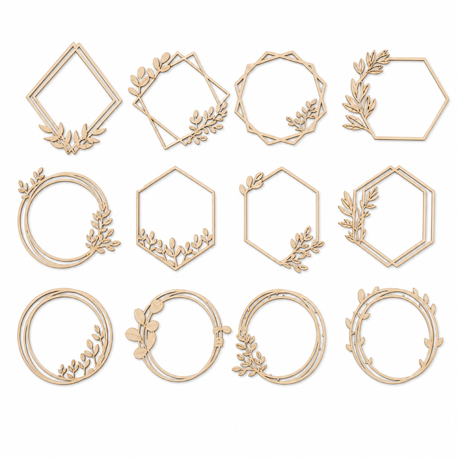 Frames Svg Bundle, Leaf Frame Svg Wreath