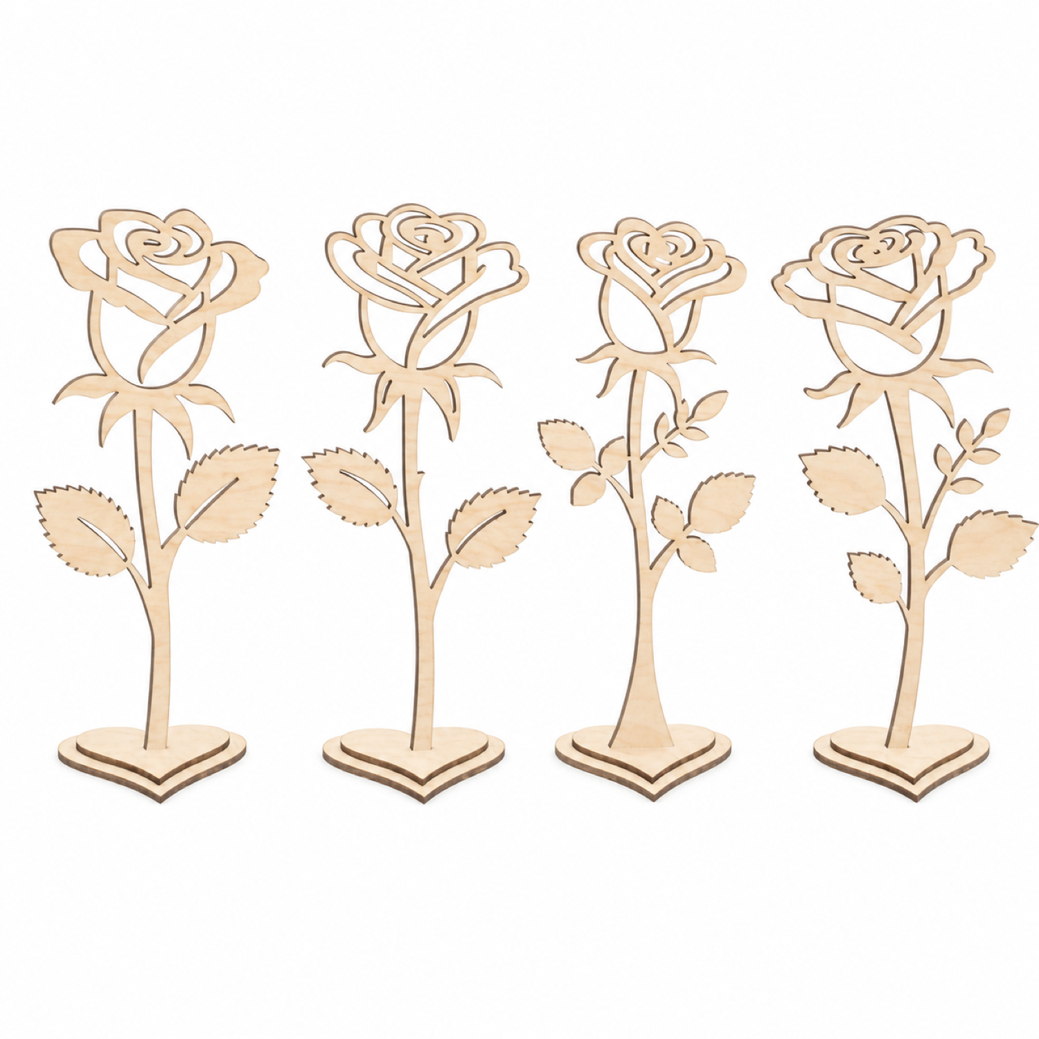 3D Rose Laser Cut File SVG Bundle