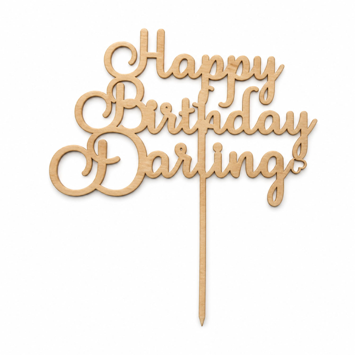 Happy Birthday Darling Cake Topper SVG
