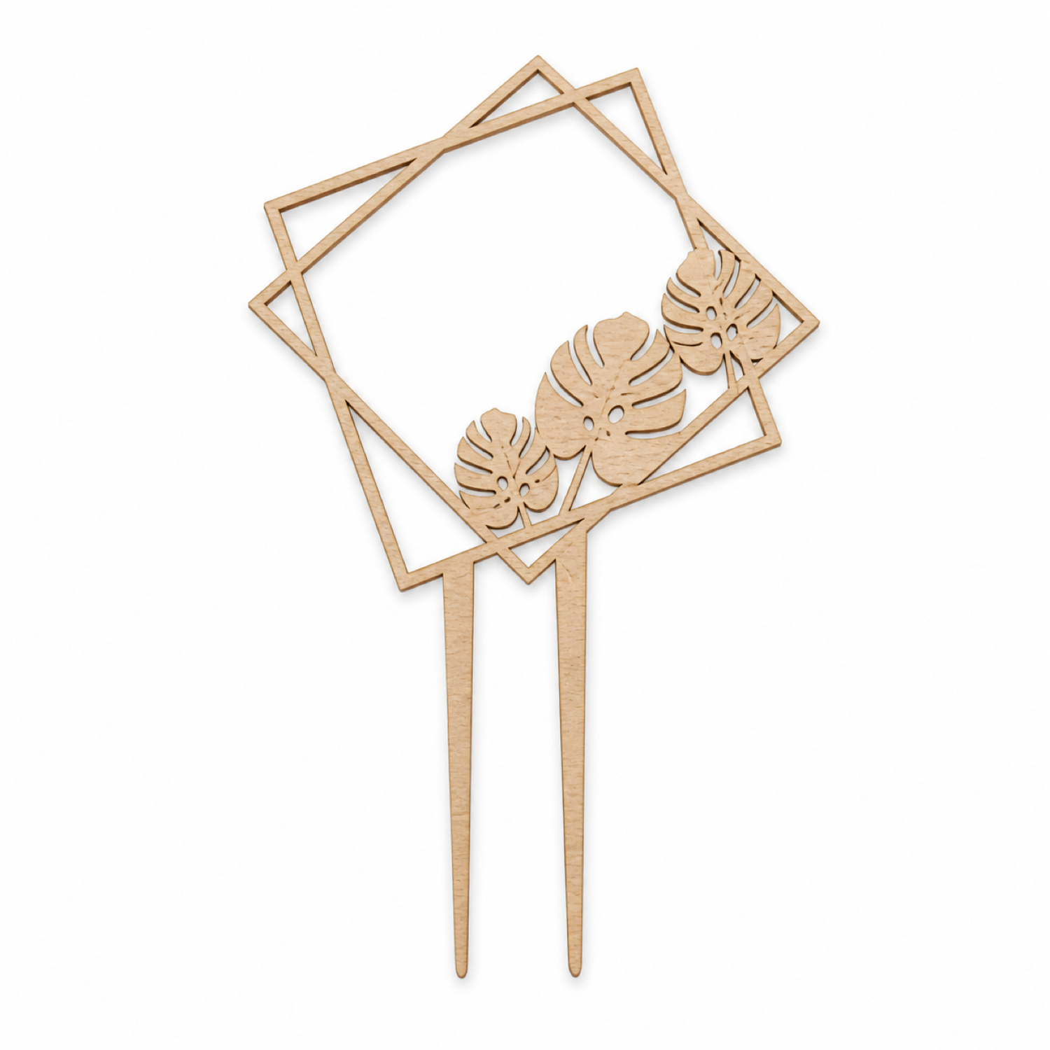 Monstera Frame Svg Cake Topper Svg