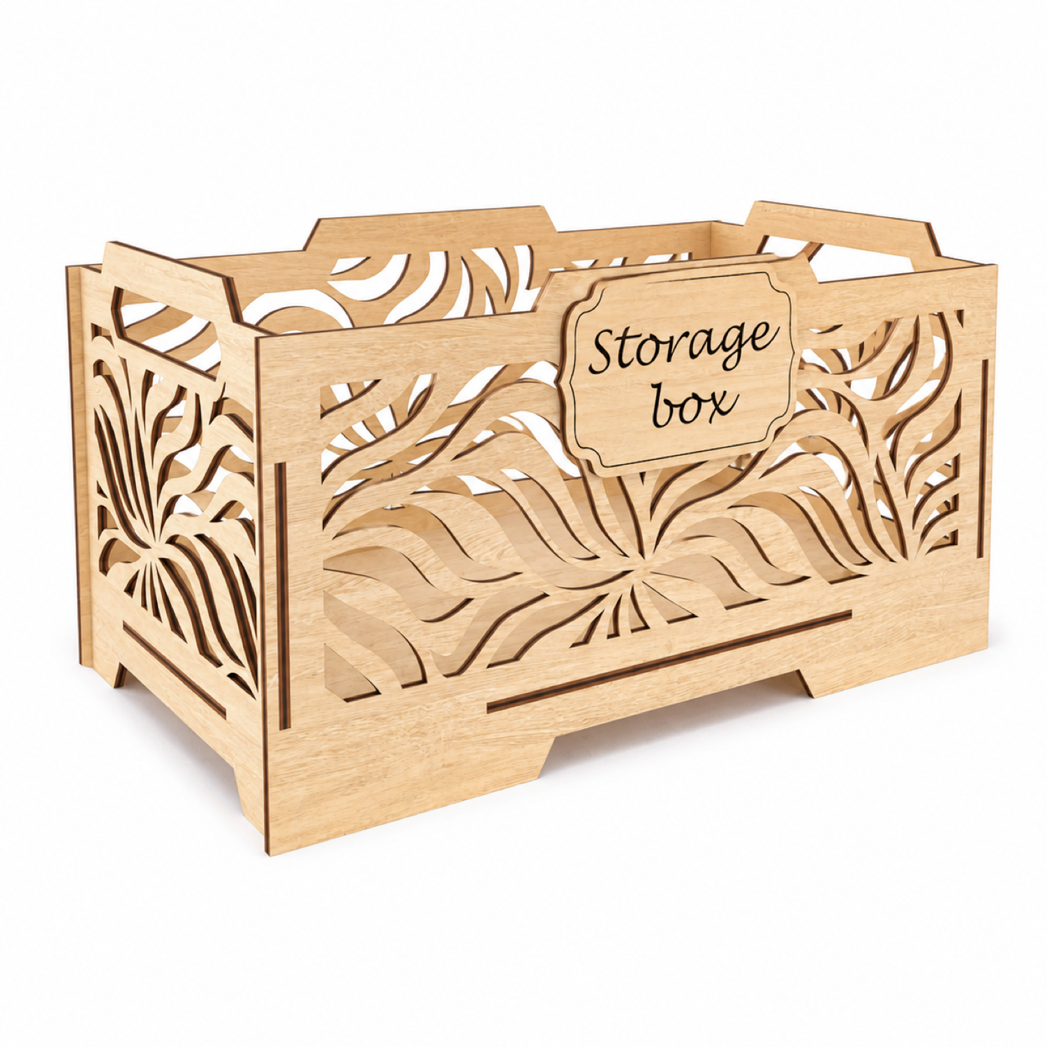 Wooden Storage Box Laser Cut | Organizer