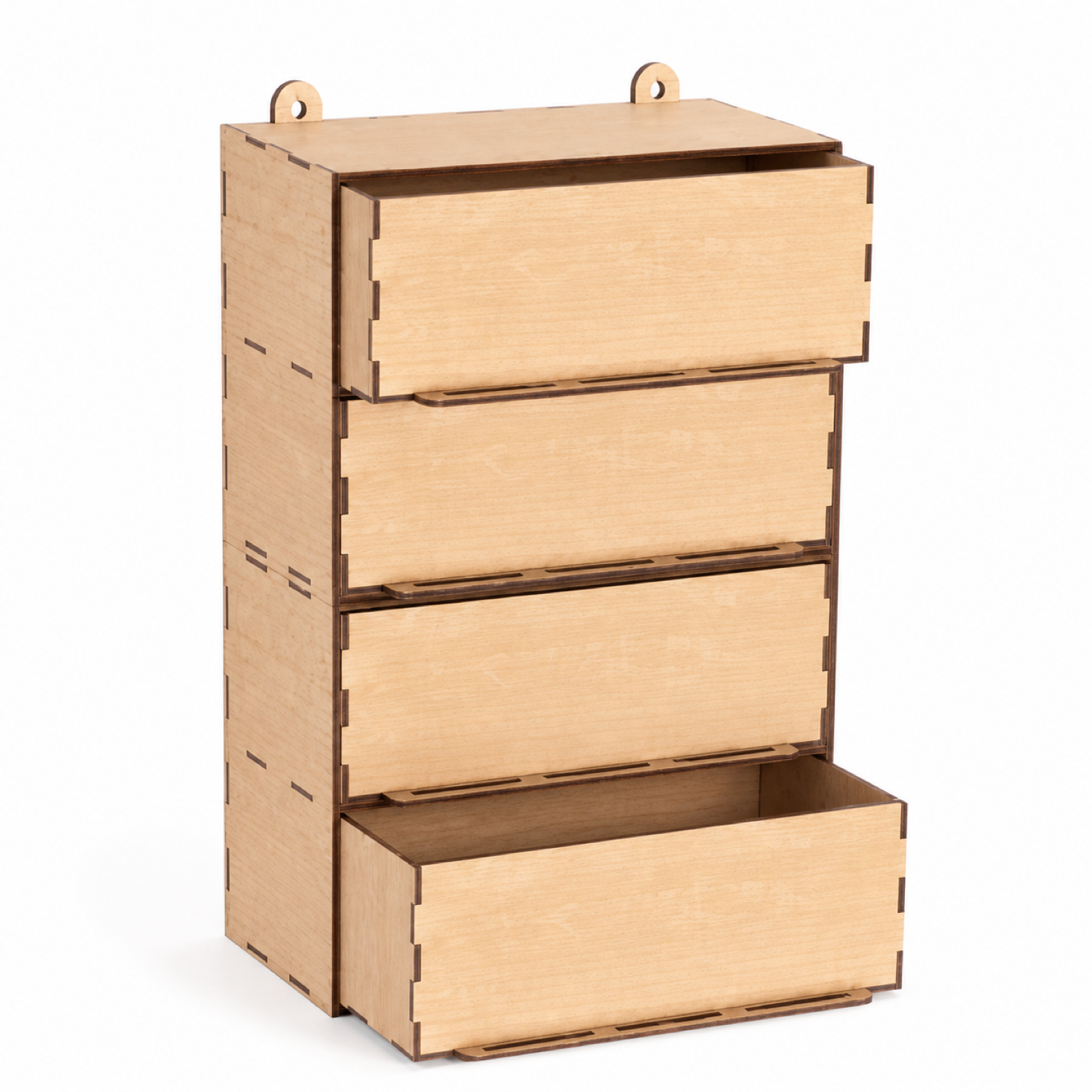 Laser Cut Modular Wall Drawer Organizer
