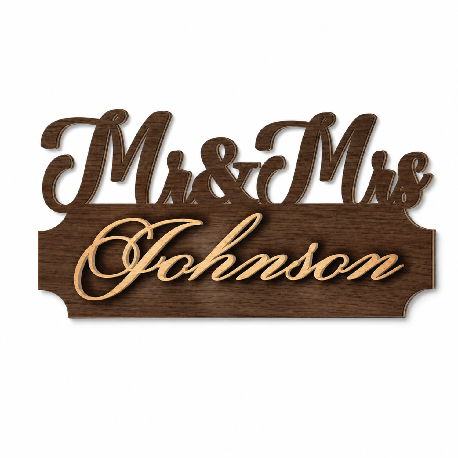 Wooden Wedding Decor Laser Cut