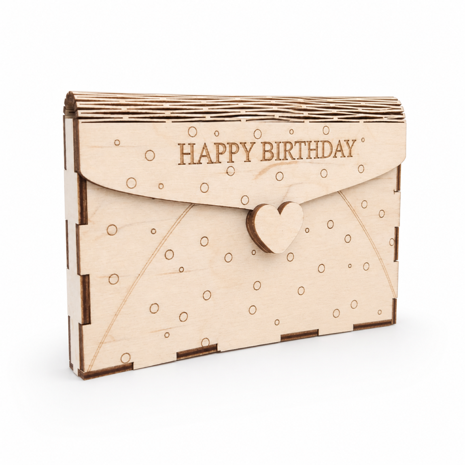 Wood Envelope Gift Box SVG