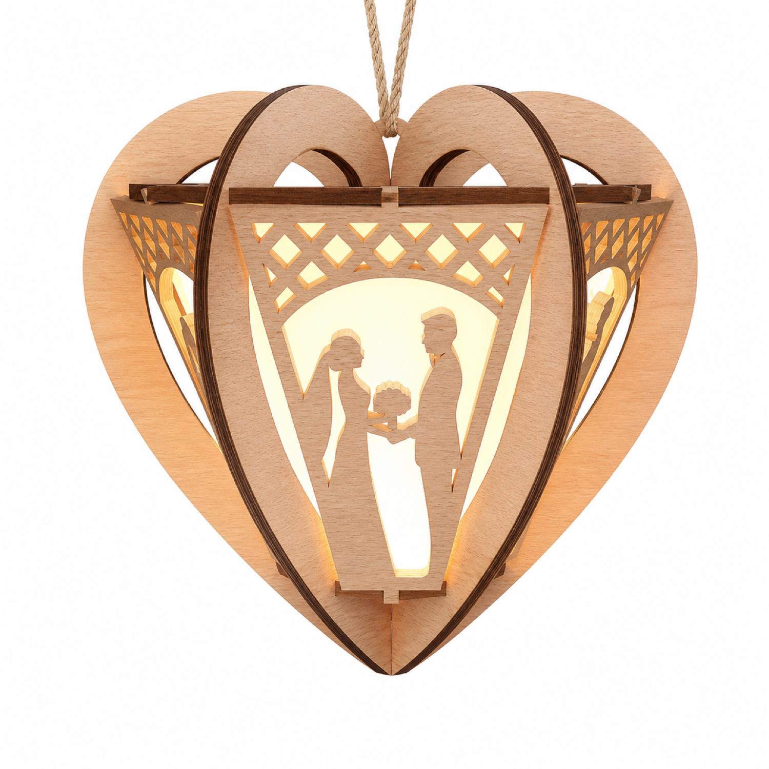 Valentine Love Story Heart Lantern