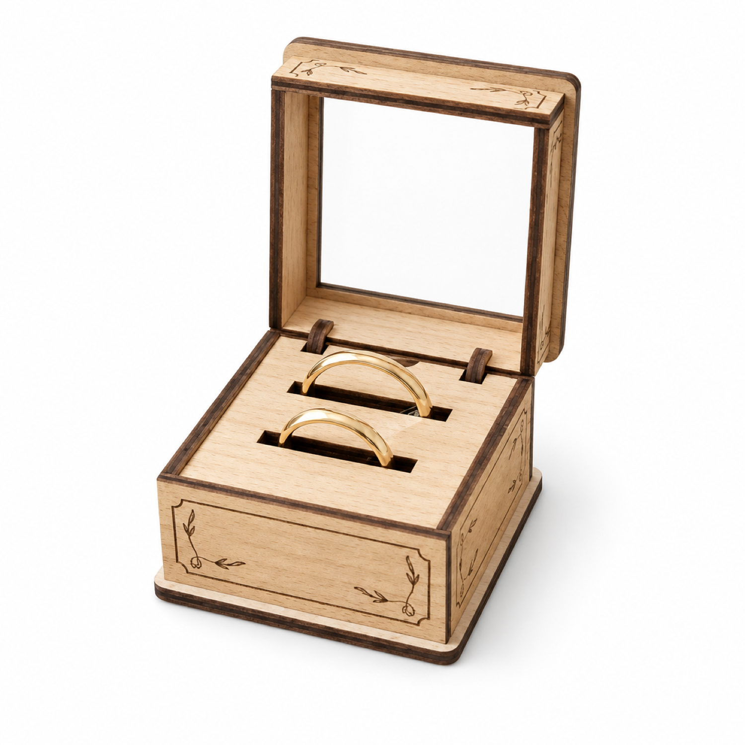 3D Ring Box Laser Cut | Wedding Day SVG