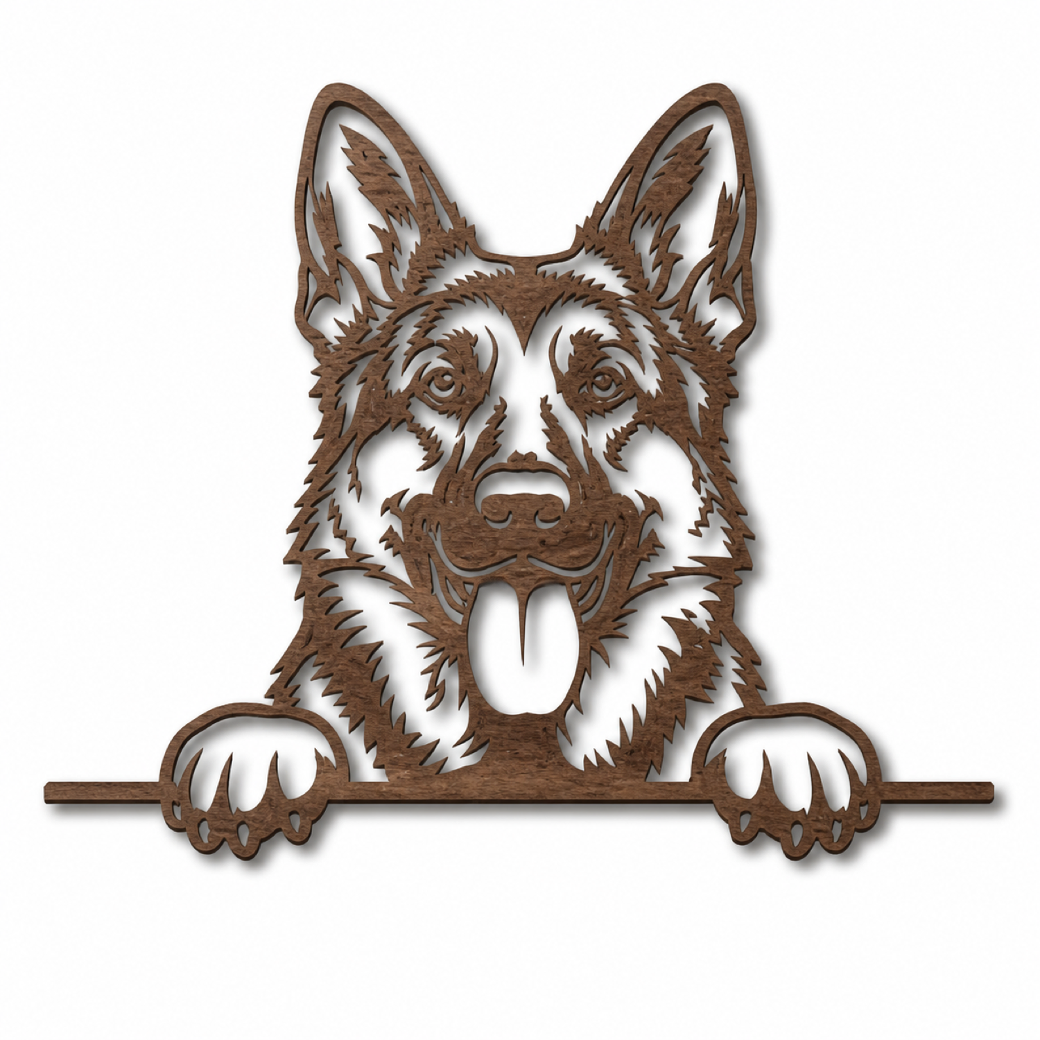 Peeking Dog Wall Art Laser Svg