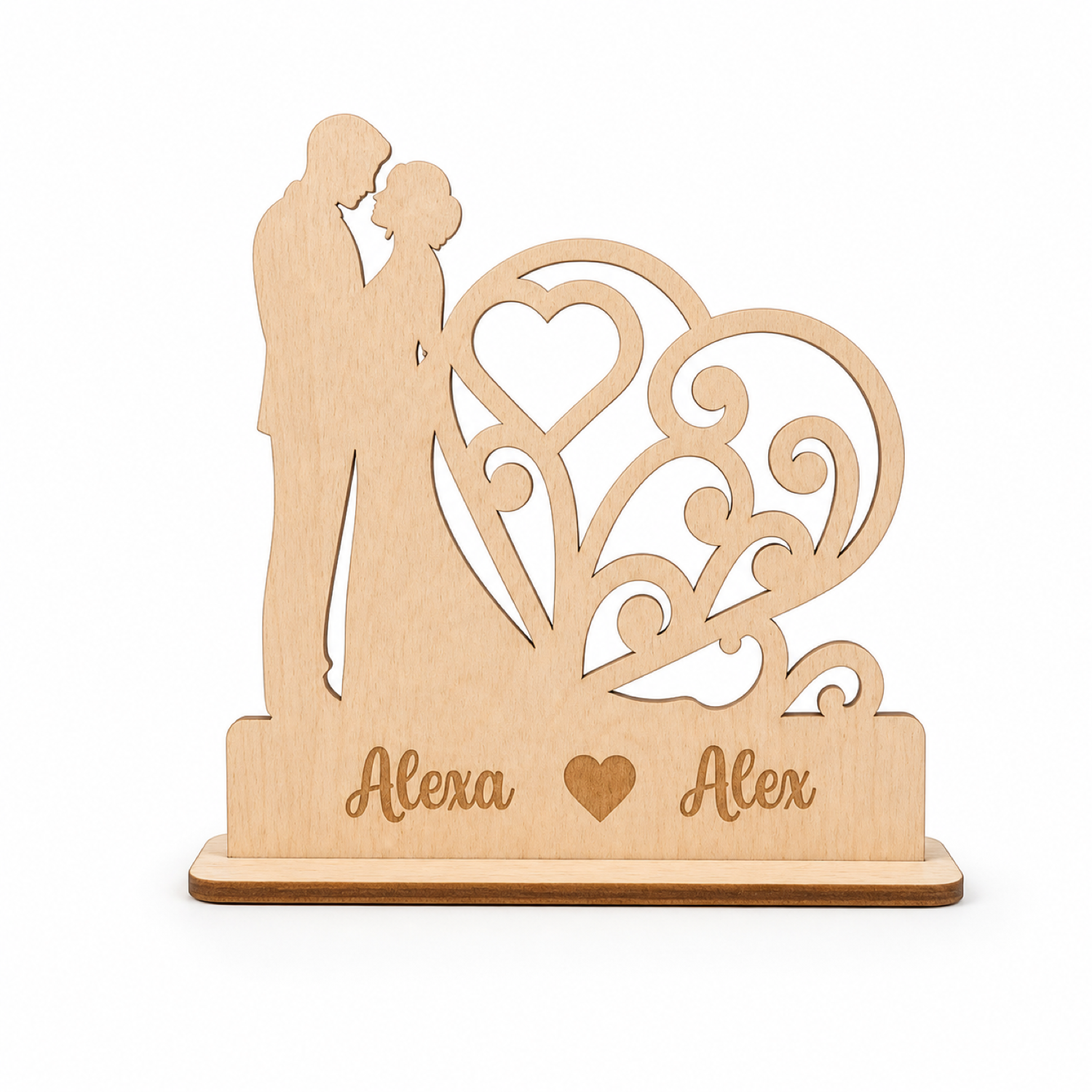 Wedding Couple Stand Laser Cut SVG
