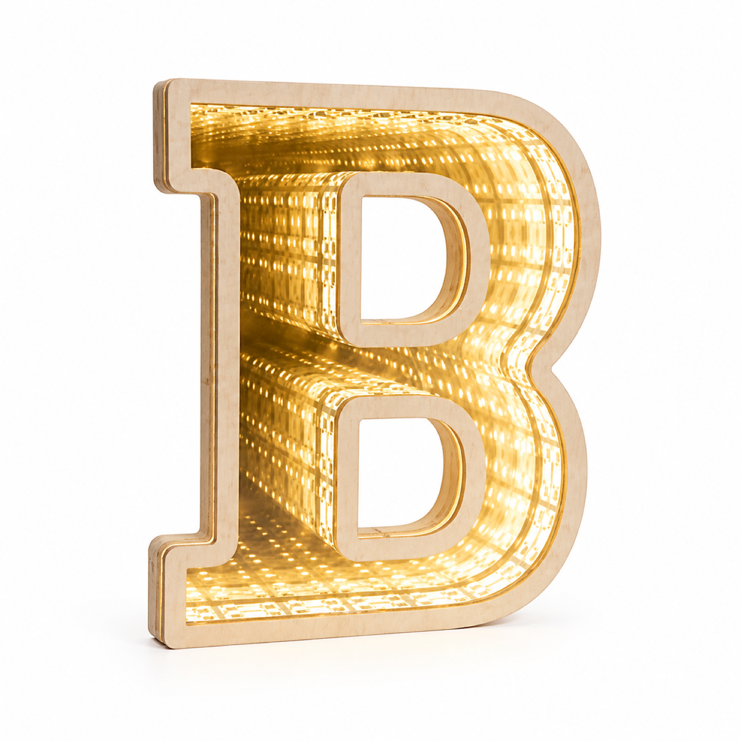 3D Infinity Mirror Letter Laser Cut |CNC