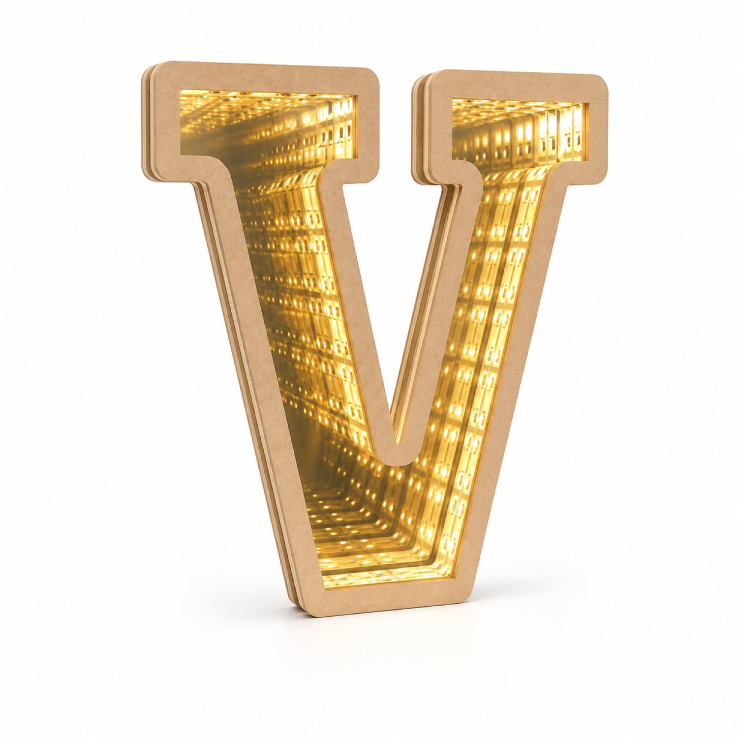 3D Infinity Mirror Letter Laser Cut |CNC