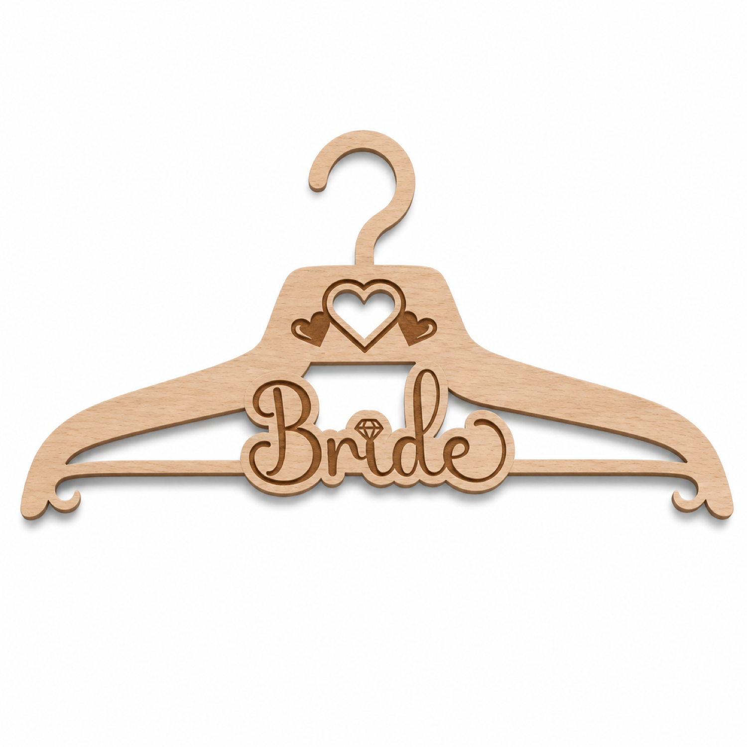 Wedding Hanger Laser Cut Design