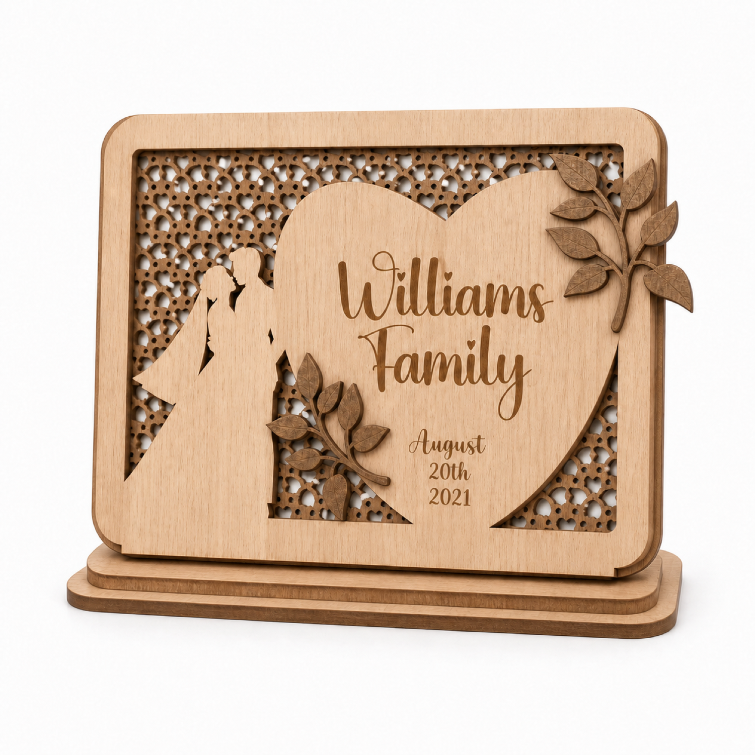 Wedding Anniversary Display Laser Cut
