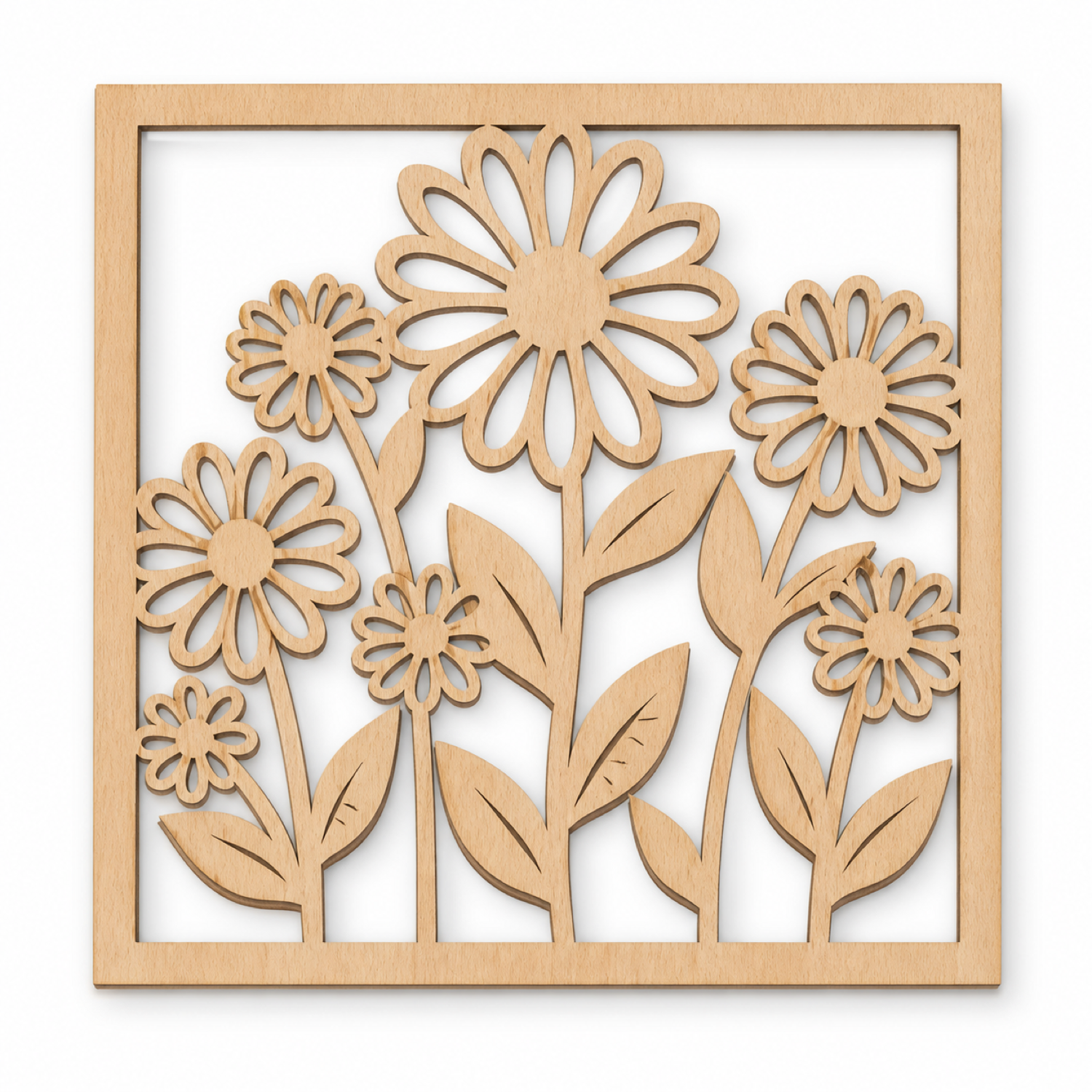 Wildflower Panel Decor Laser Cut SVG Set