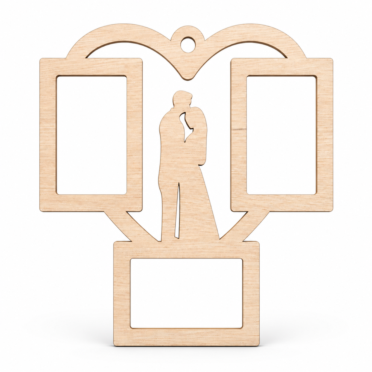 Wedding Frame Heart Lasercut SVG