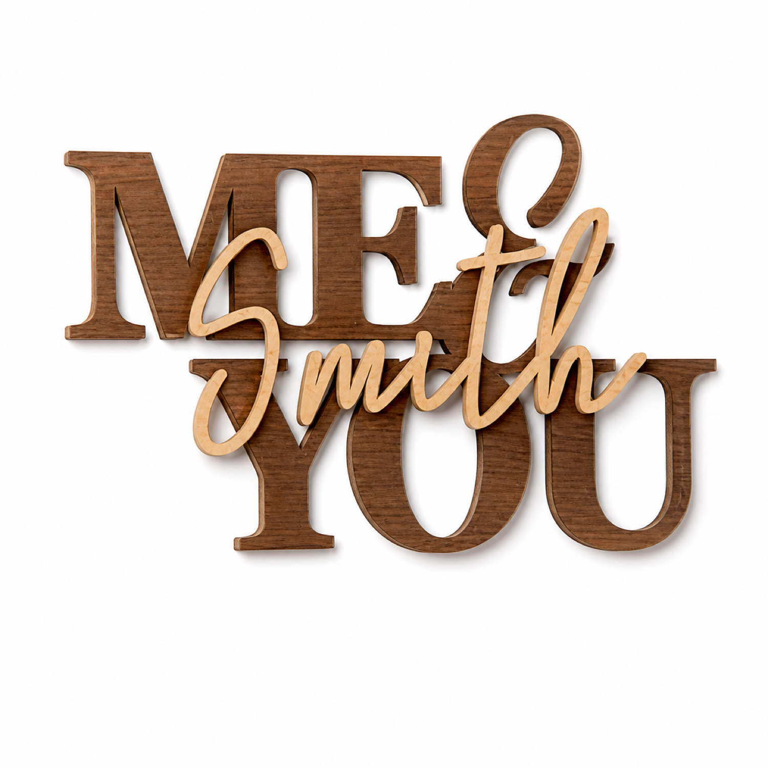 Wooden Wedding Decor Laser Cut