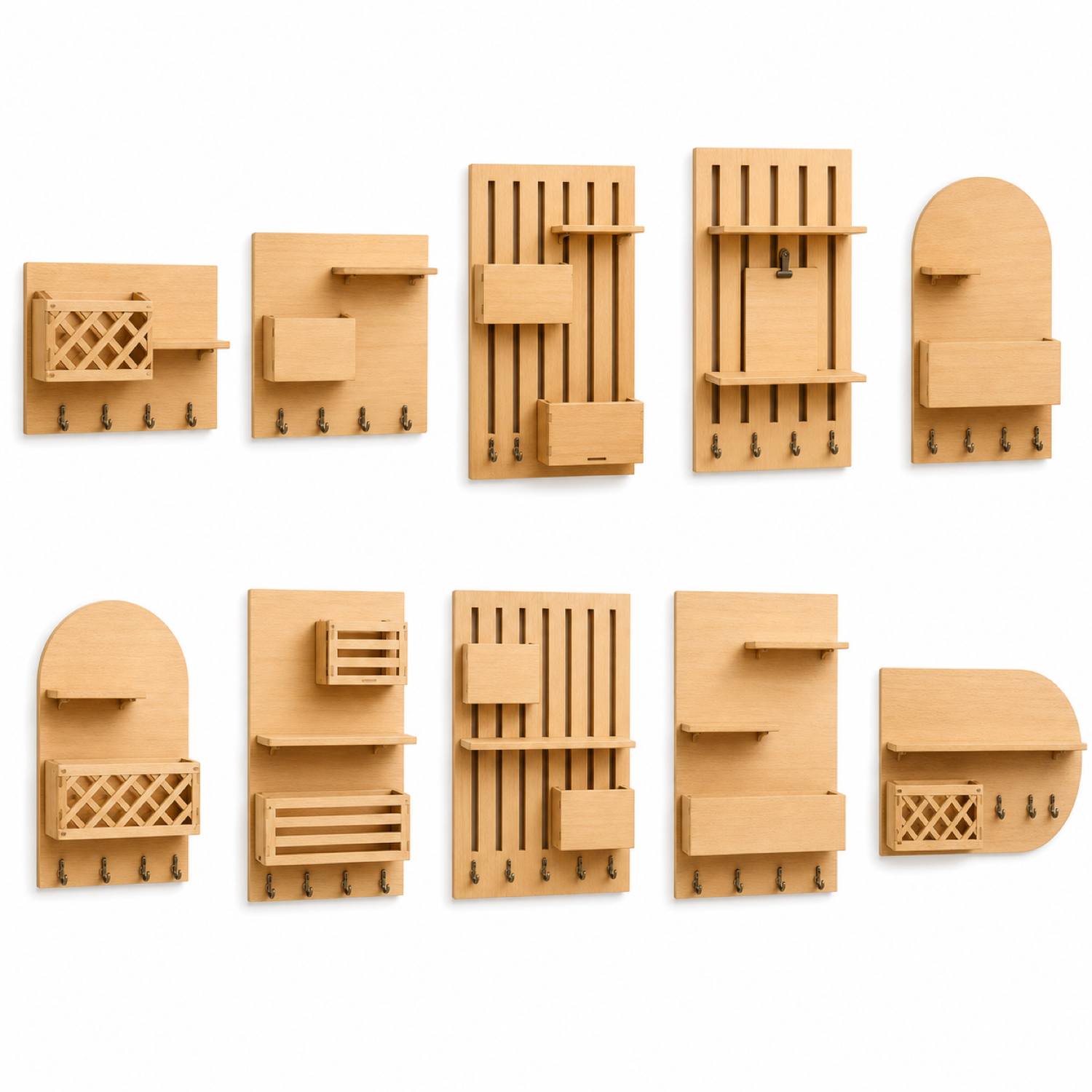 Wall Key Holder Laser Cut Bundle | Home