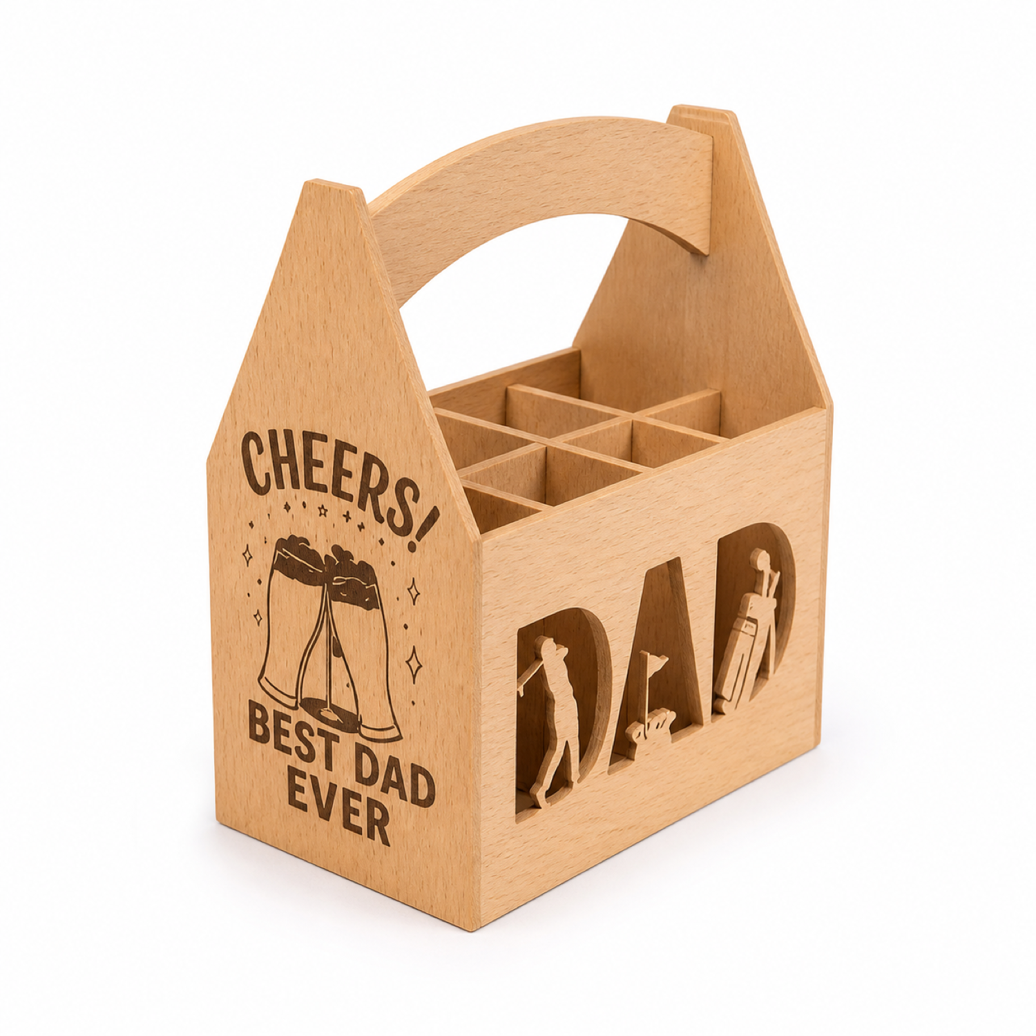 Golf Dad Beer Caddy SVG for Father’s Day